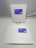 Up&Up 2 Pocket Folders 8 Pack White Poly 3 Hole Punch Holds 50 Sheets Durable