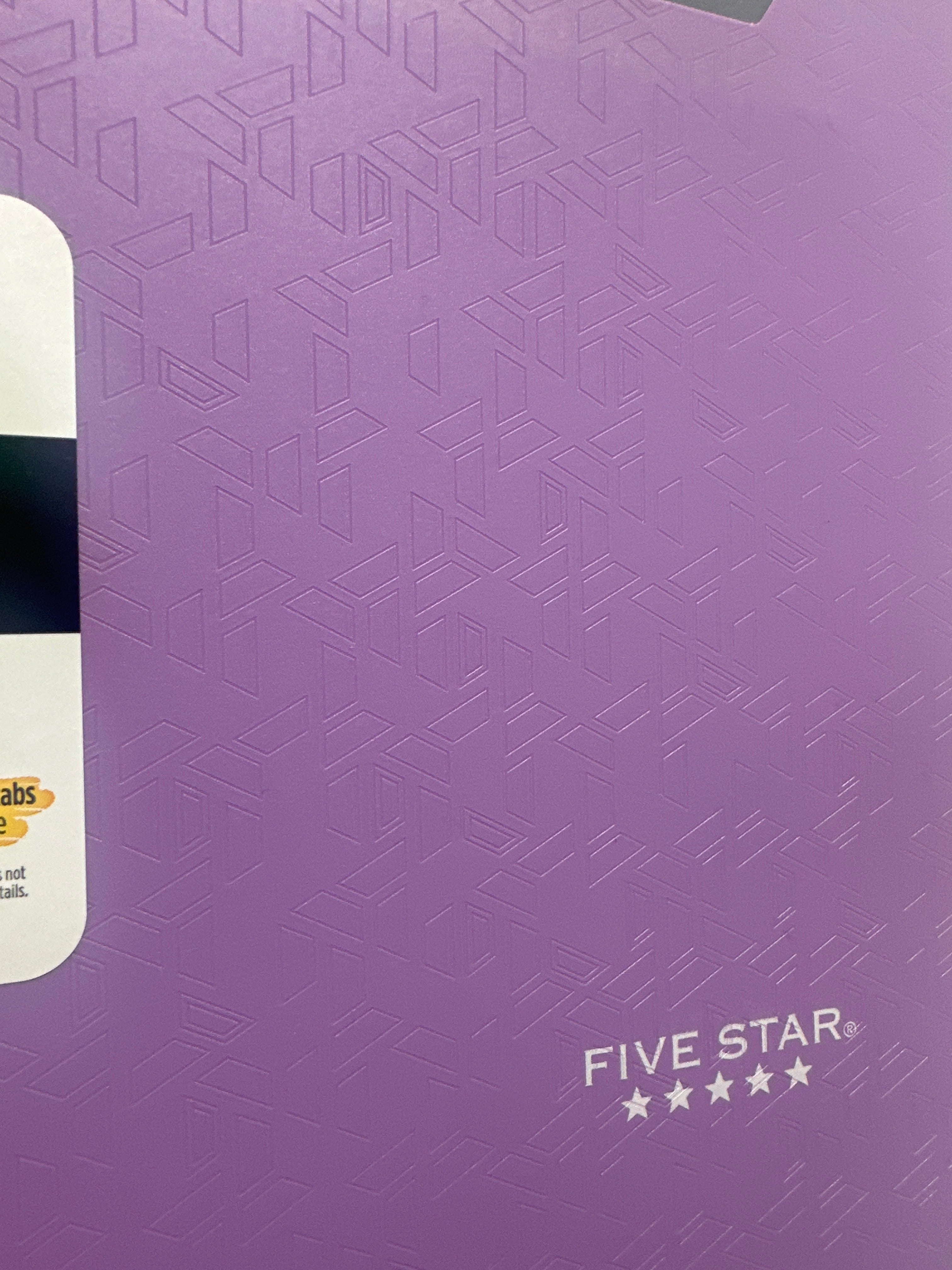 Mead Five Star 2 Pocket Poly Folders 4 Pack Purple Durable 3 Hole Punch School