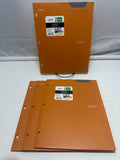 Mead Five Star 2 Pocket Poly Folders 4 Pack Orange Durable 3 Hole Punch School