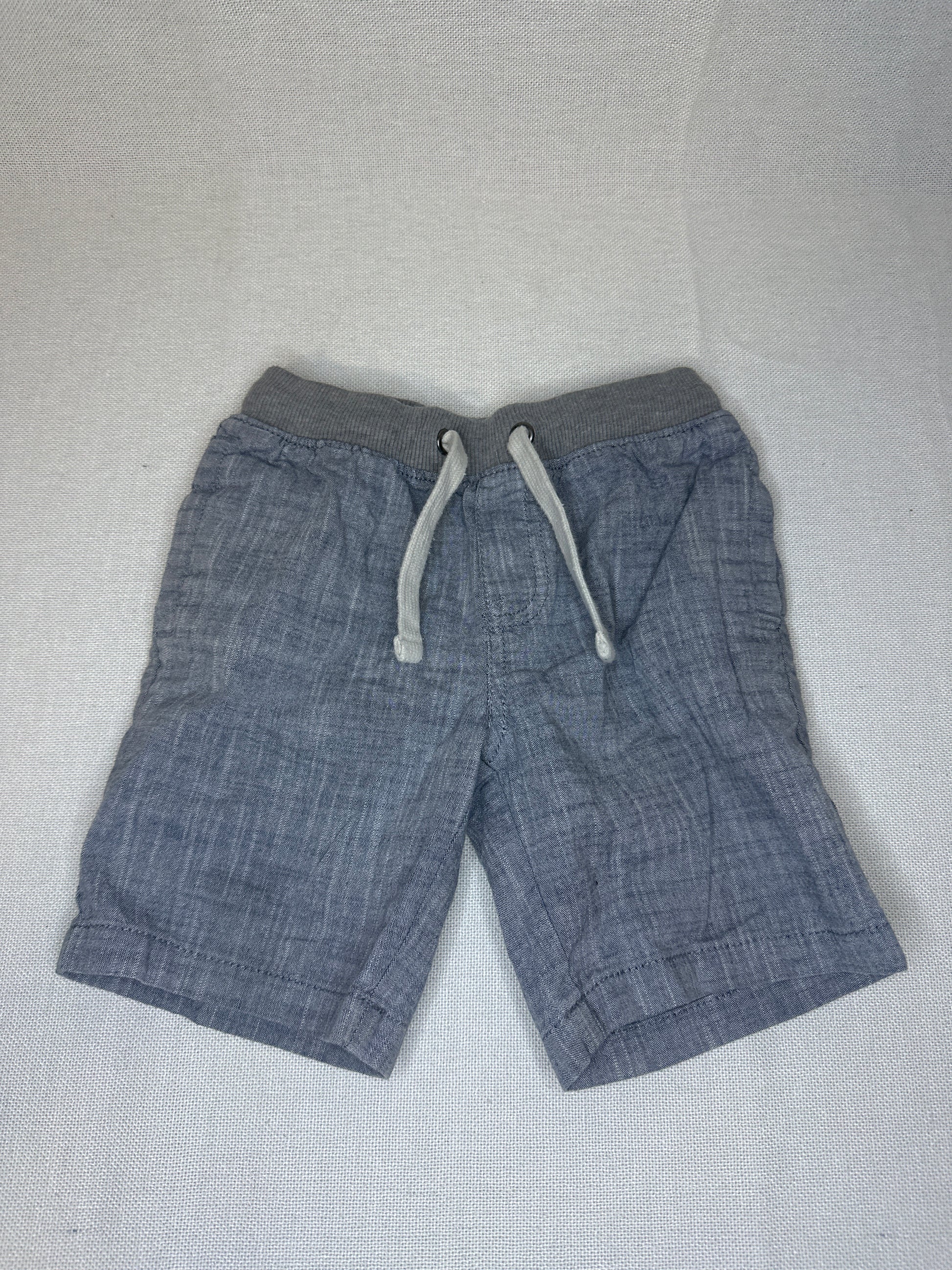 Boys Cat and Jack Denim Drawstring shorts- 5T