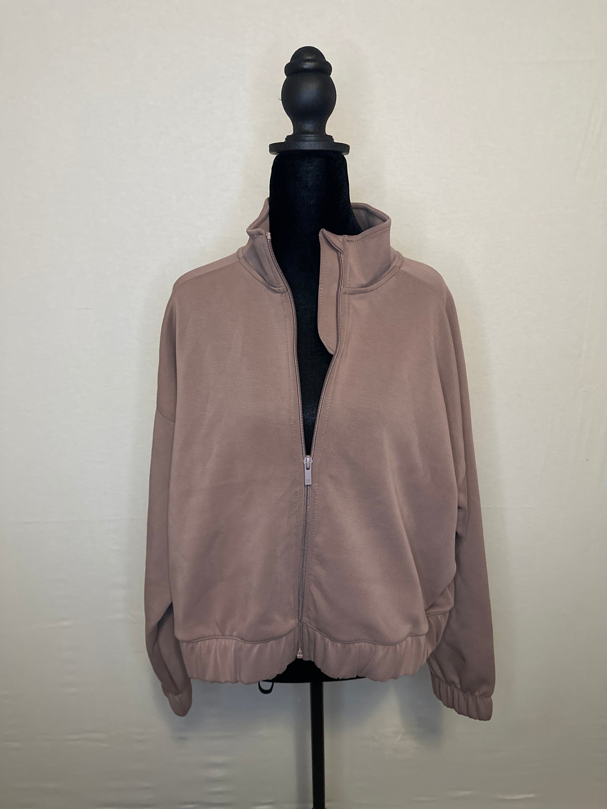Women's Airy Sleek Full Zip Jacket - All In Motion™ - Taupe Size XL