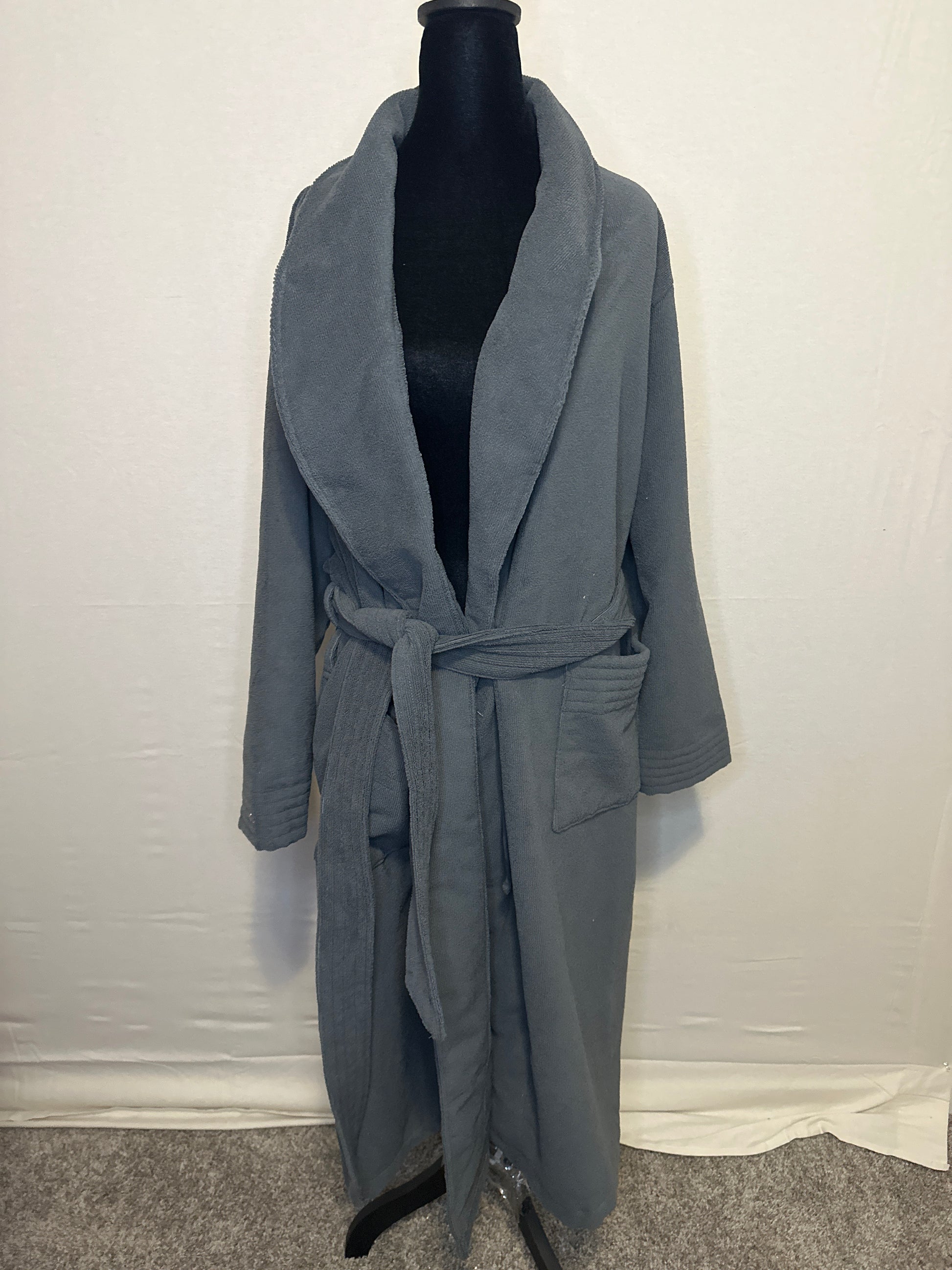 Women's Terry Bath Robe - Auden™ Gray-XL/XXL