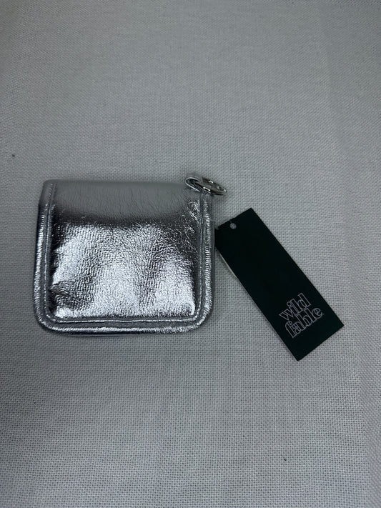 Wild Fable Metallic Silver Mini Wallet
