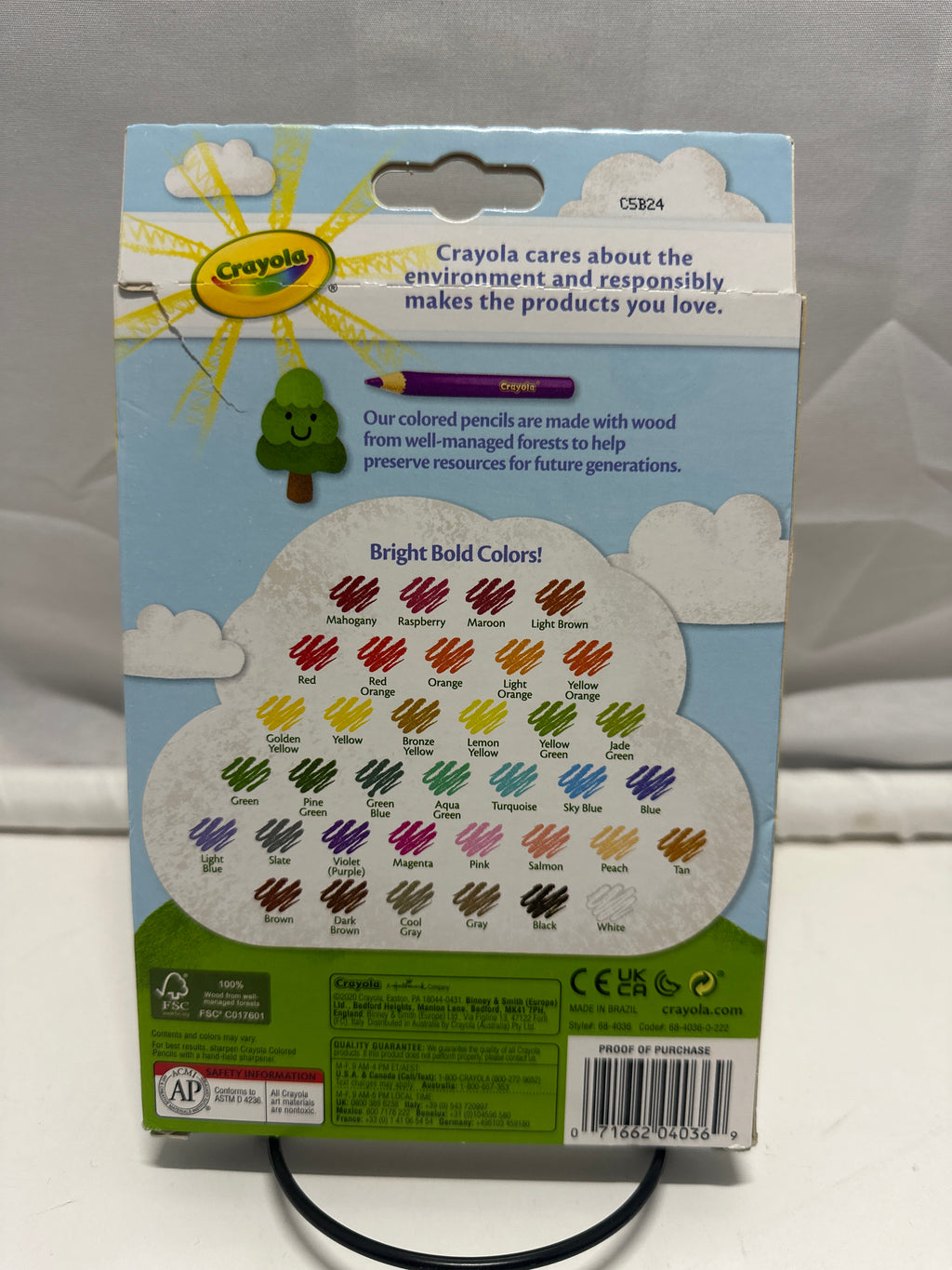 Crayola 36 Count Colored Pencils Pre-Sharpened Nontoxic Multicolor