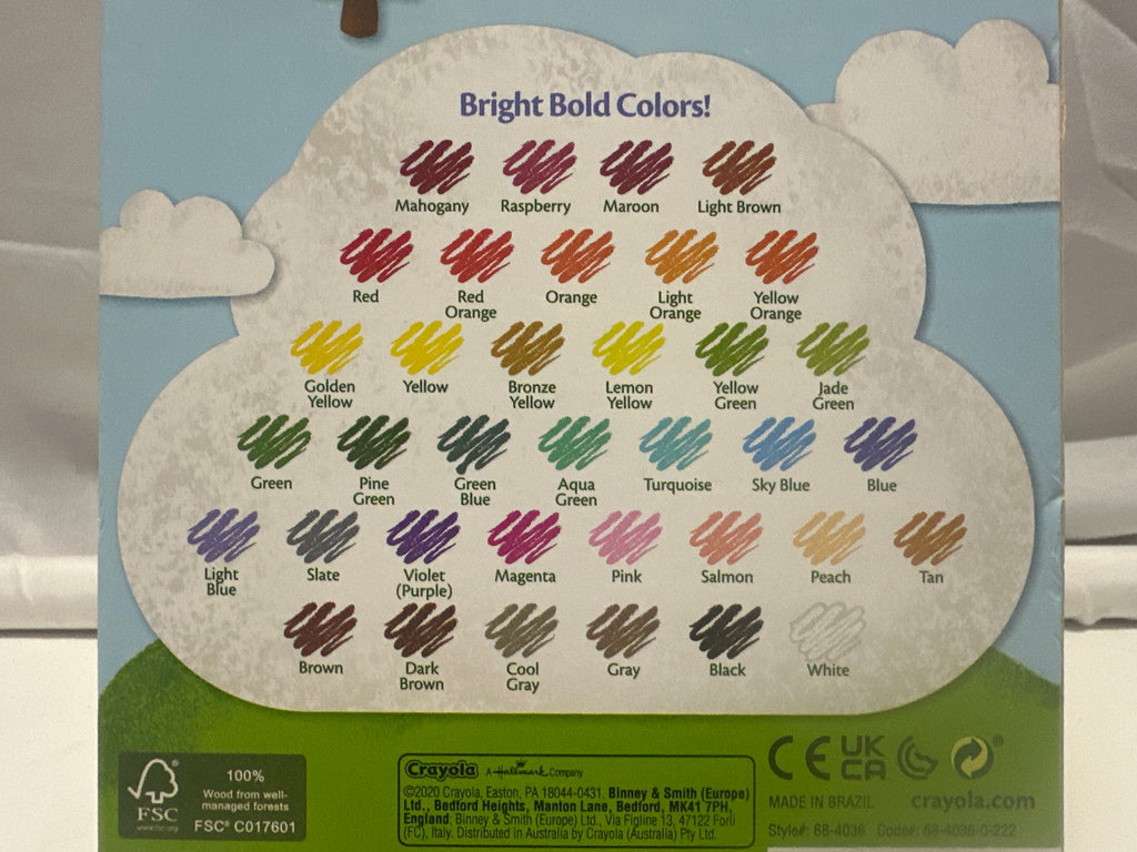 Crayola 36 Count Colored Pencils Pre-Sharpened Nontoxic Multicolor