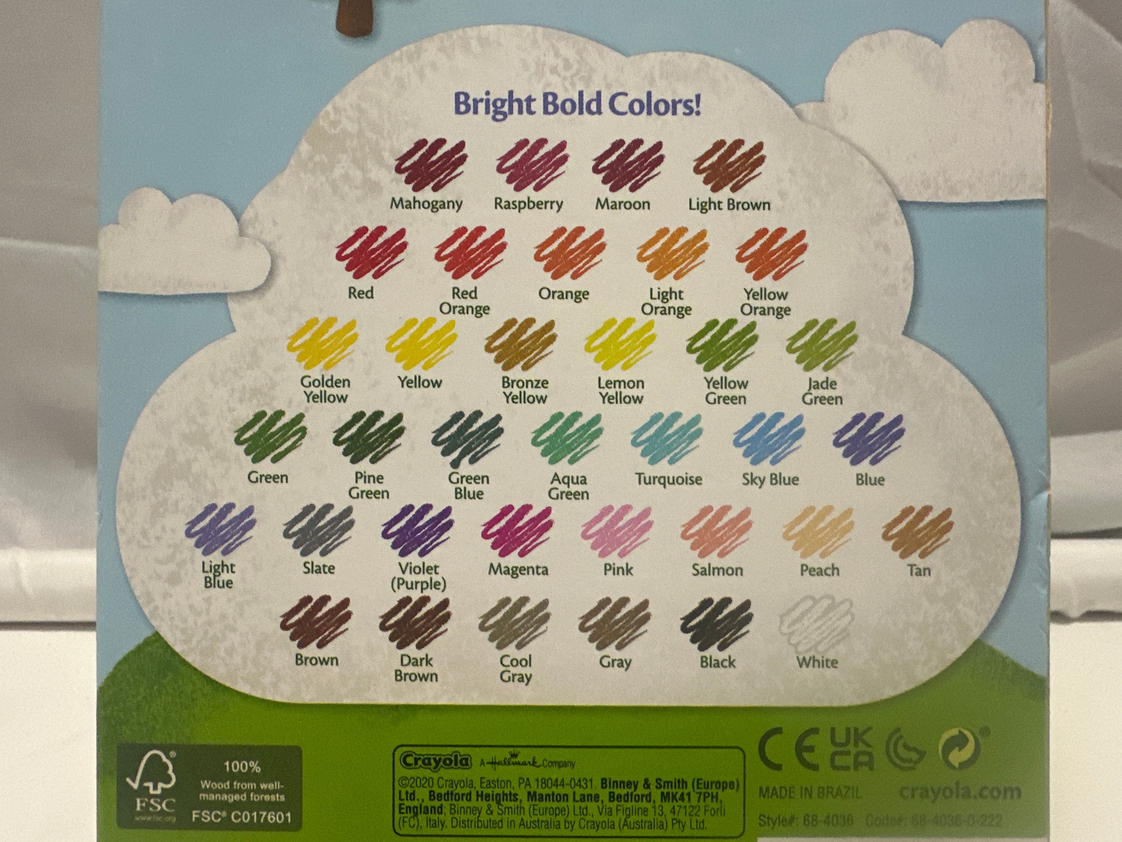 Crayola 36 Count Colored Pencils Pre-Sharpened Nontoxic Multicolor