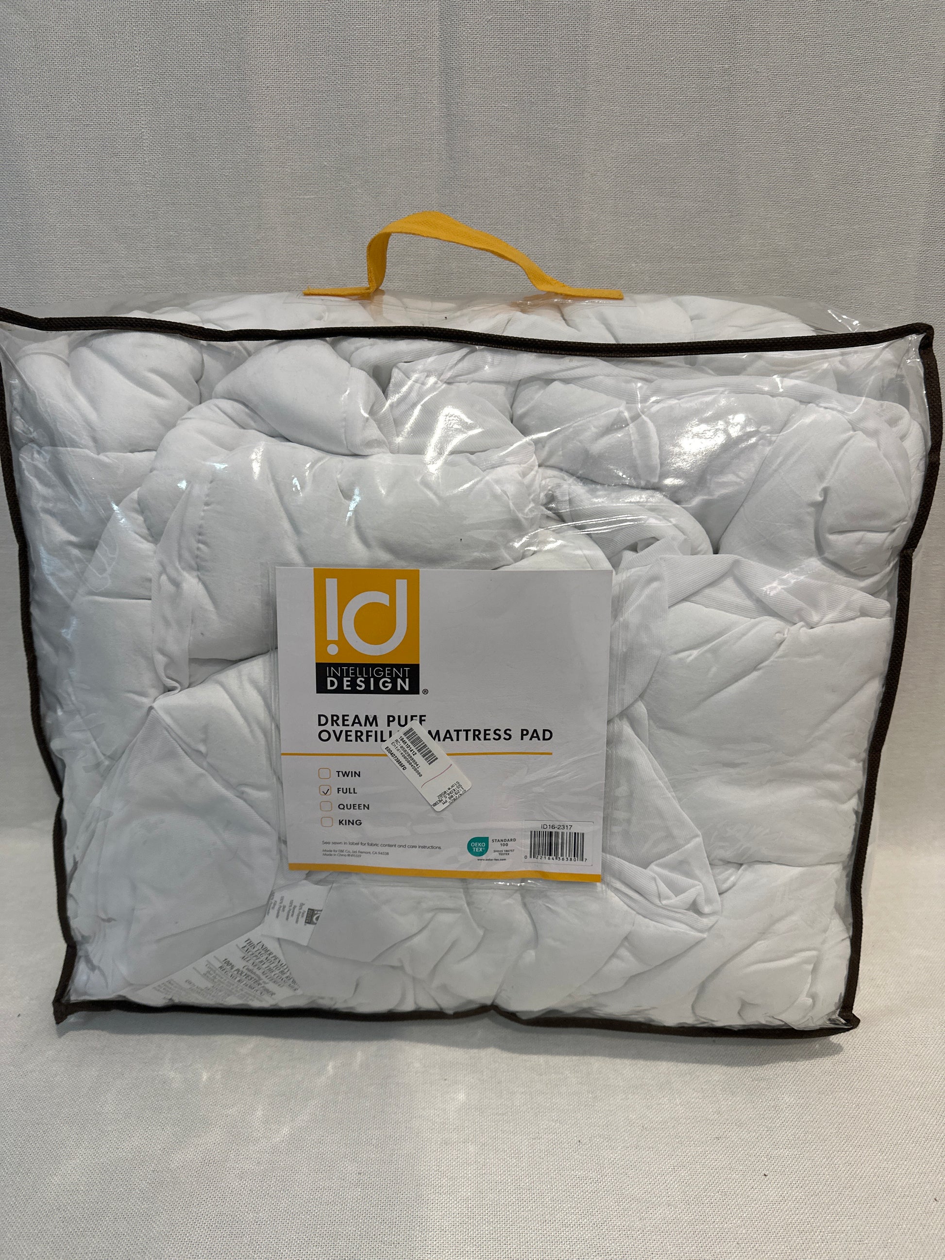 Intelligent Design Dream Puff Overfilled Down Alternative Mattress Pad-Full