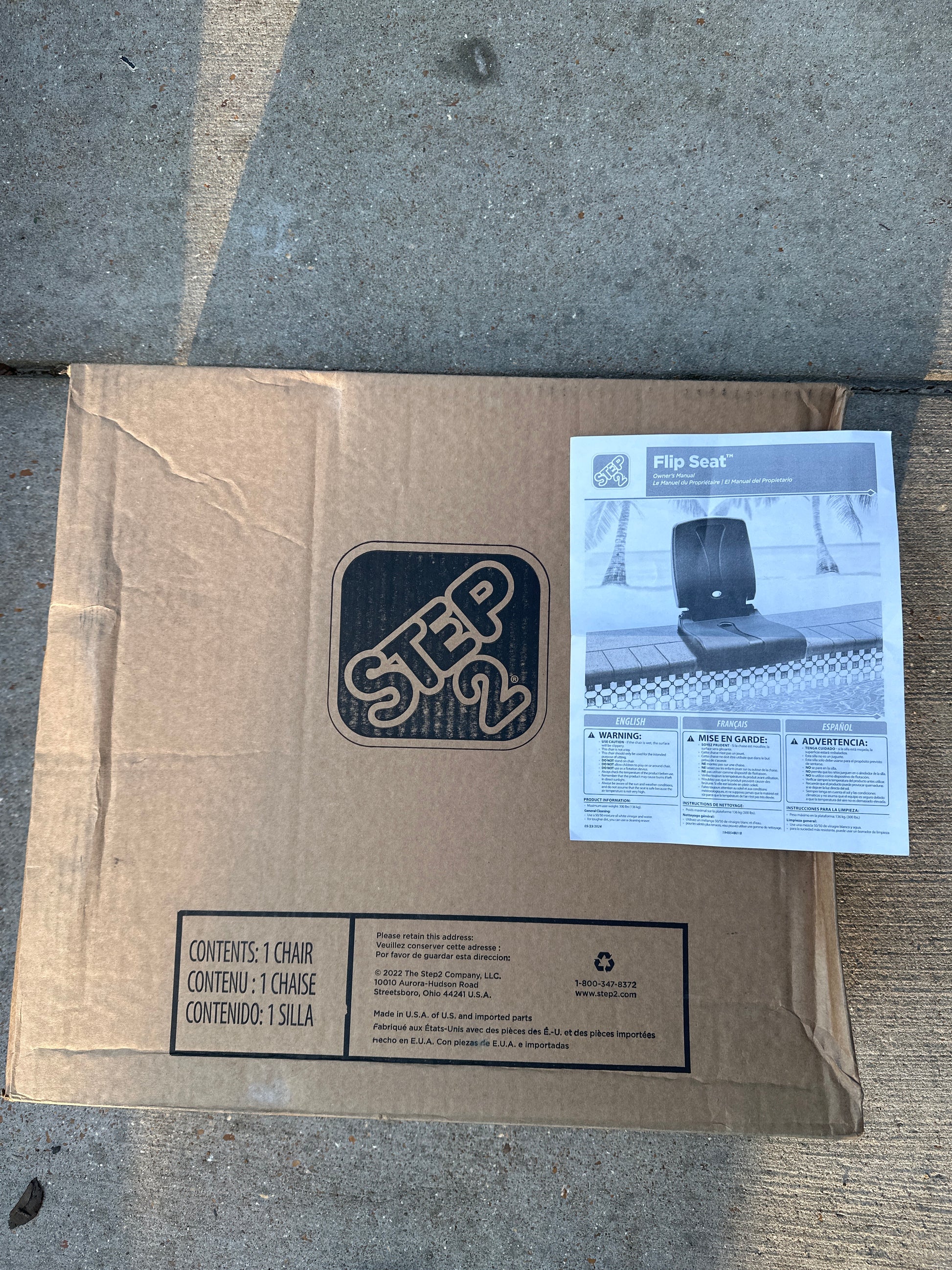 Step 2 Flip Seat
