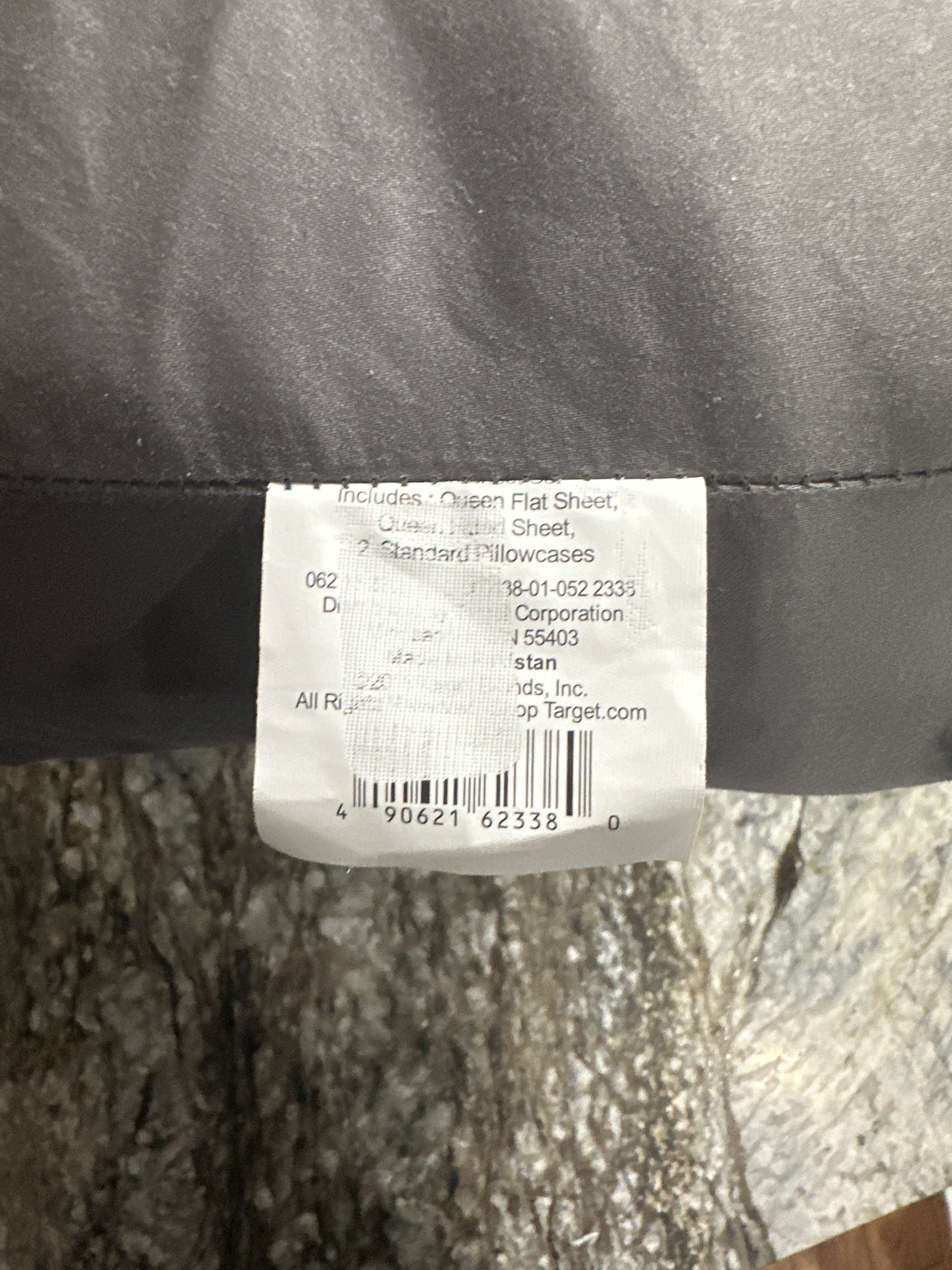 Solid Performance 400 Thread Count Sheet Set - Threshold™- Dark Gray- Queen