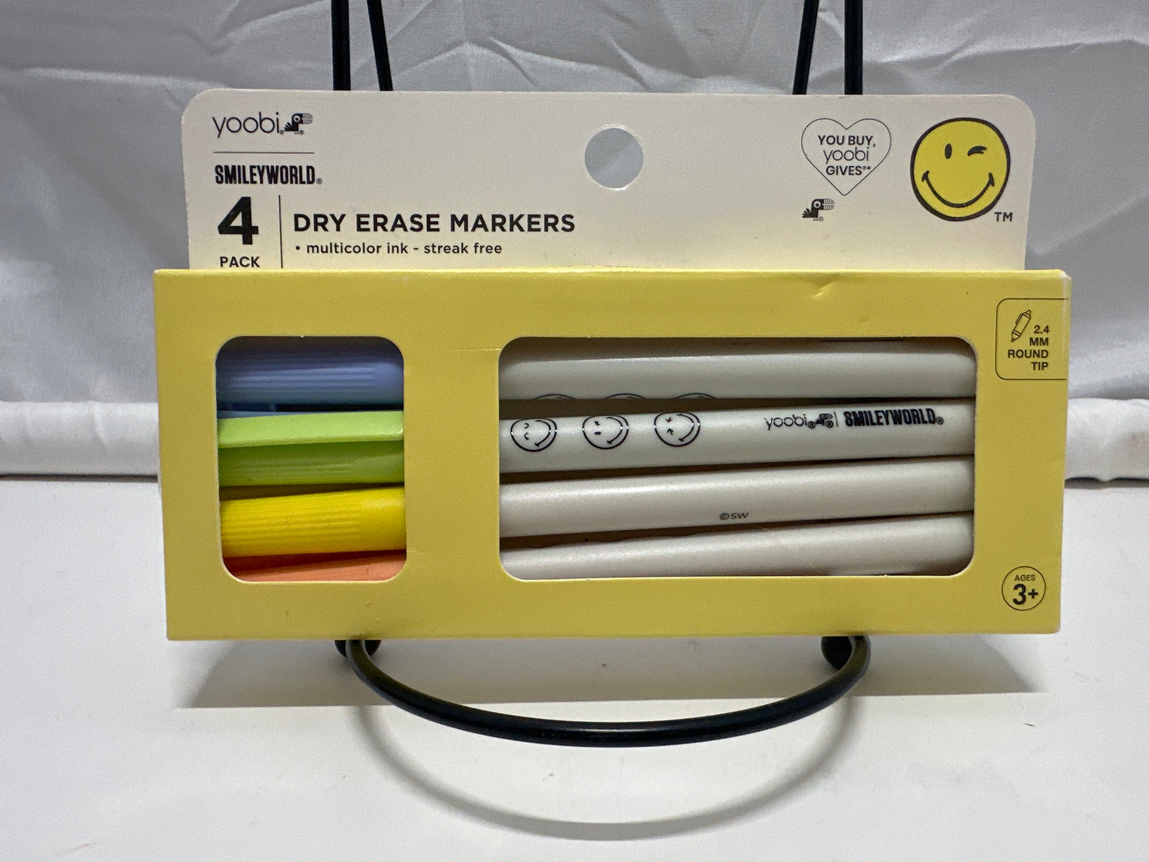Yoobi SmileyWorld Dry Erase Markers 4pk School Supplies