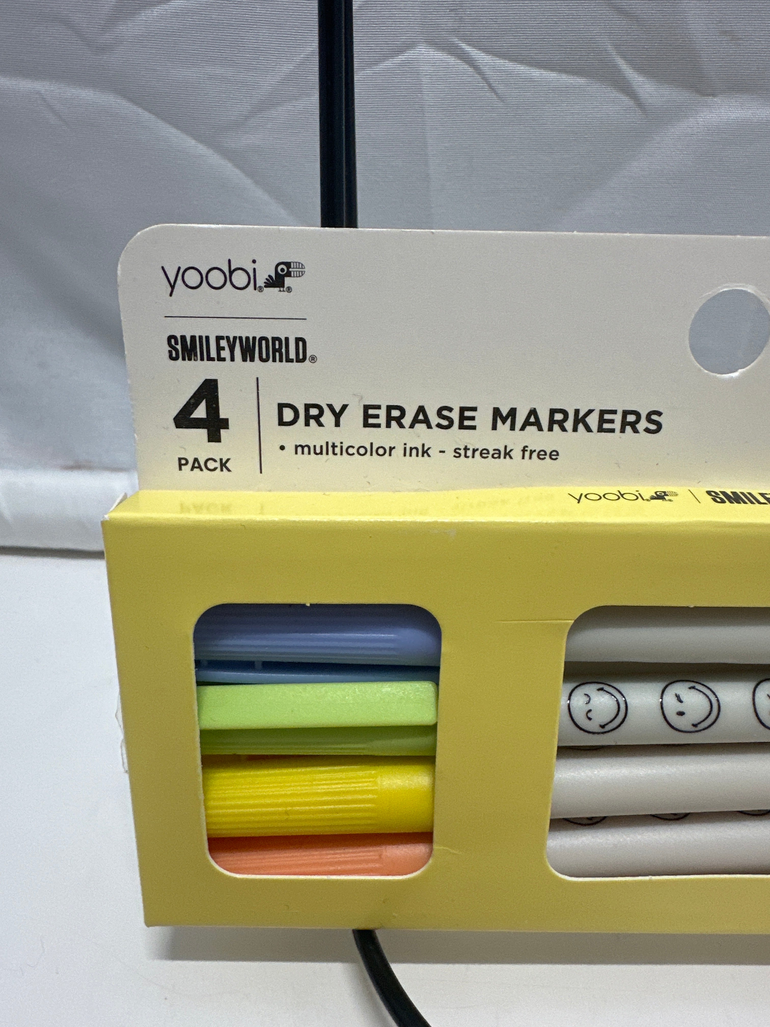 Yoobi SmileyWorld Dry Erase Markers 4pk School Supplies