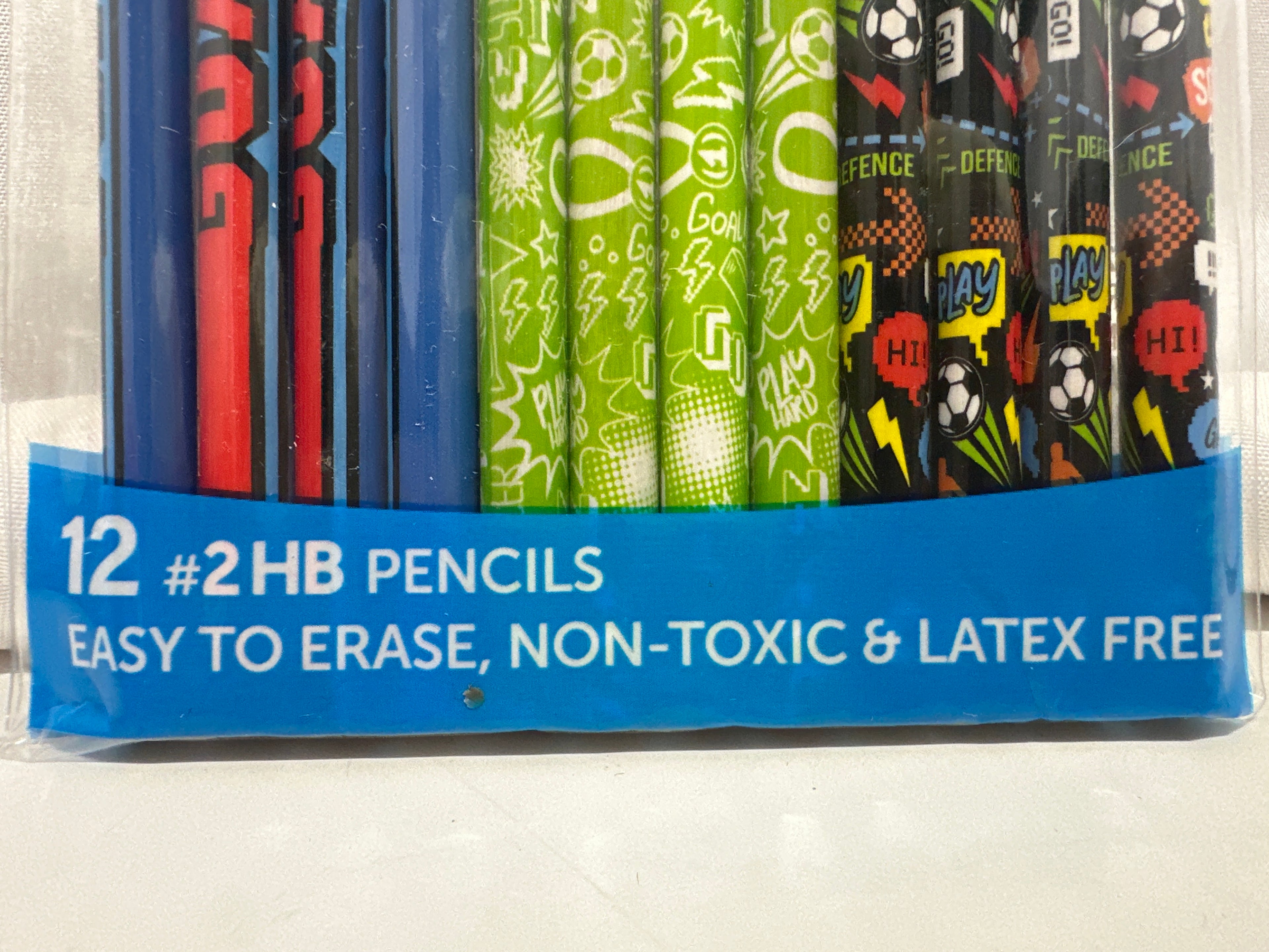Scribble Stuff Soccer Champions #2 HB Pencils 12 Pack Sports Theme