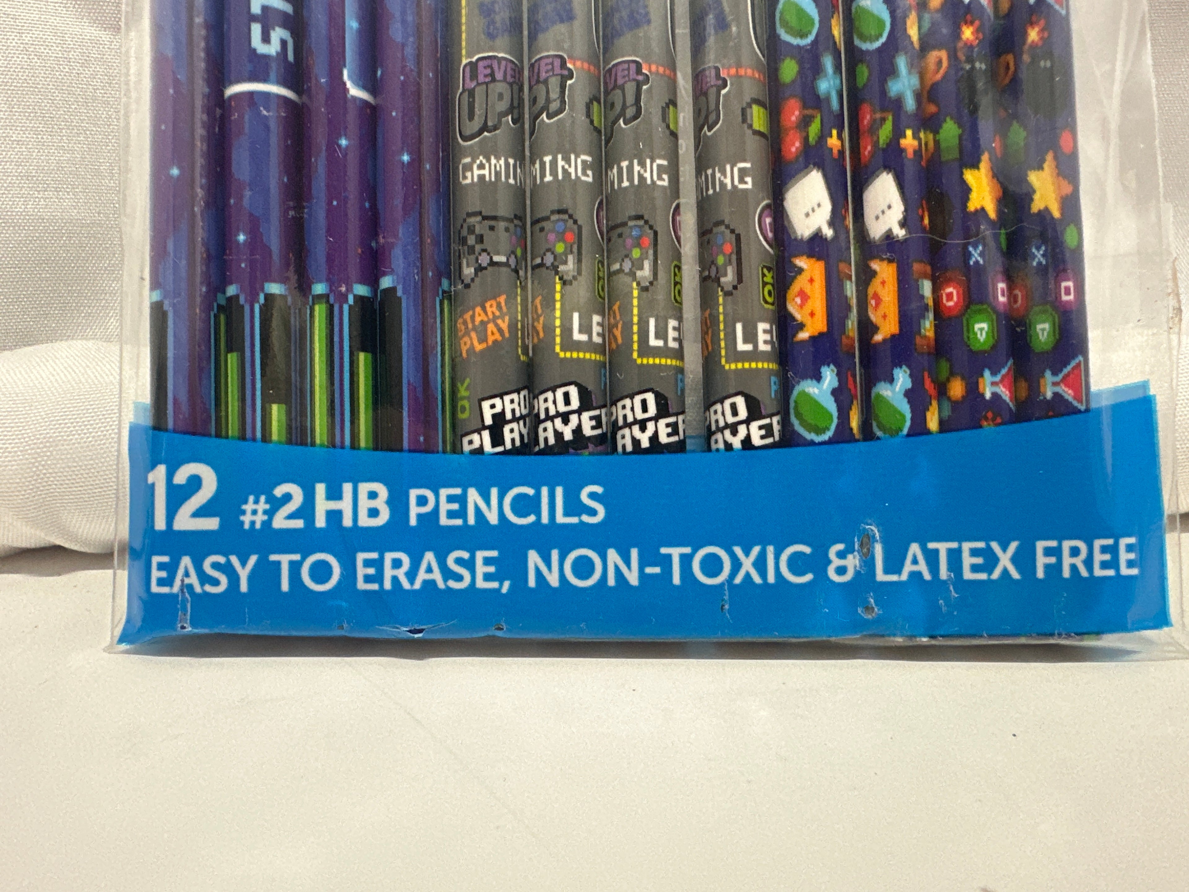 Scribble Stuff Pro Gamer #2 HB Pencils 12 Pack Video Game Theme