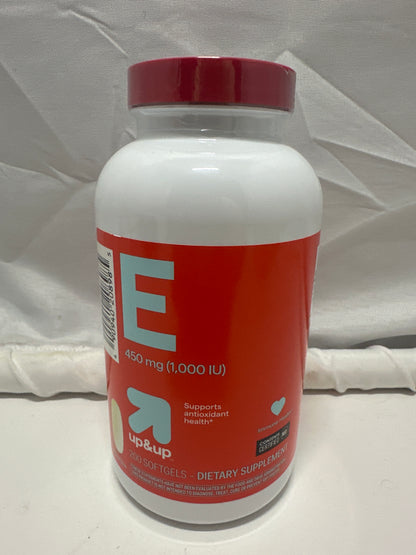 Up & Up Vitamin E 450mg 1000 IU Softgels 200 Count Immune Health Supplement