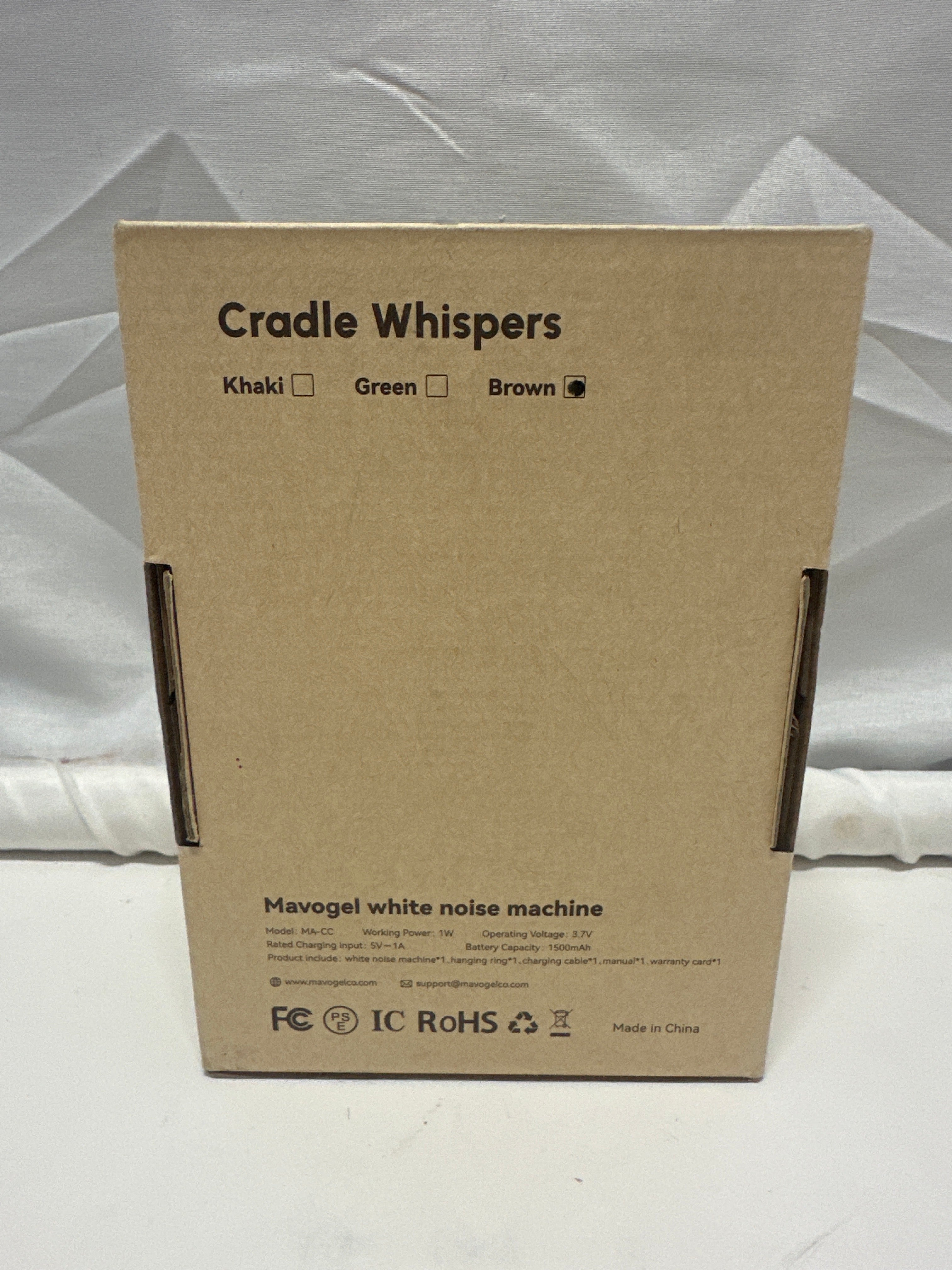 Mavogel Cradle Whispers White Noise Machine Portable Baby Sleep Sound Machine