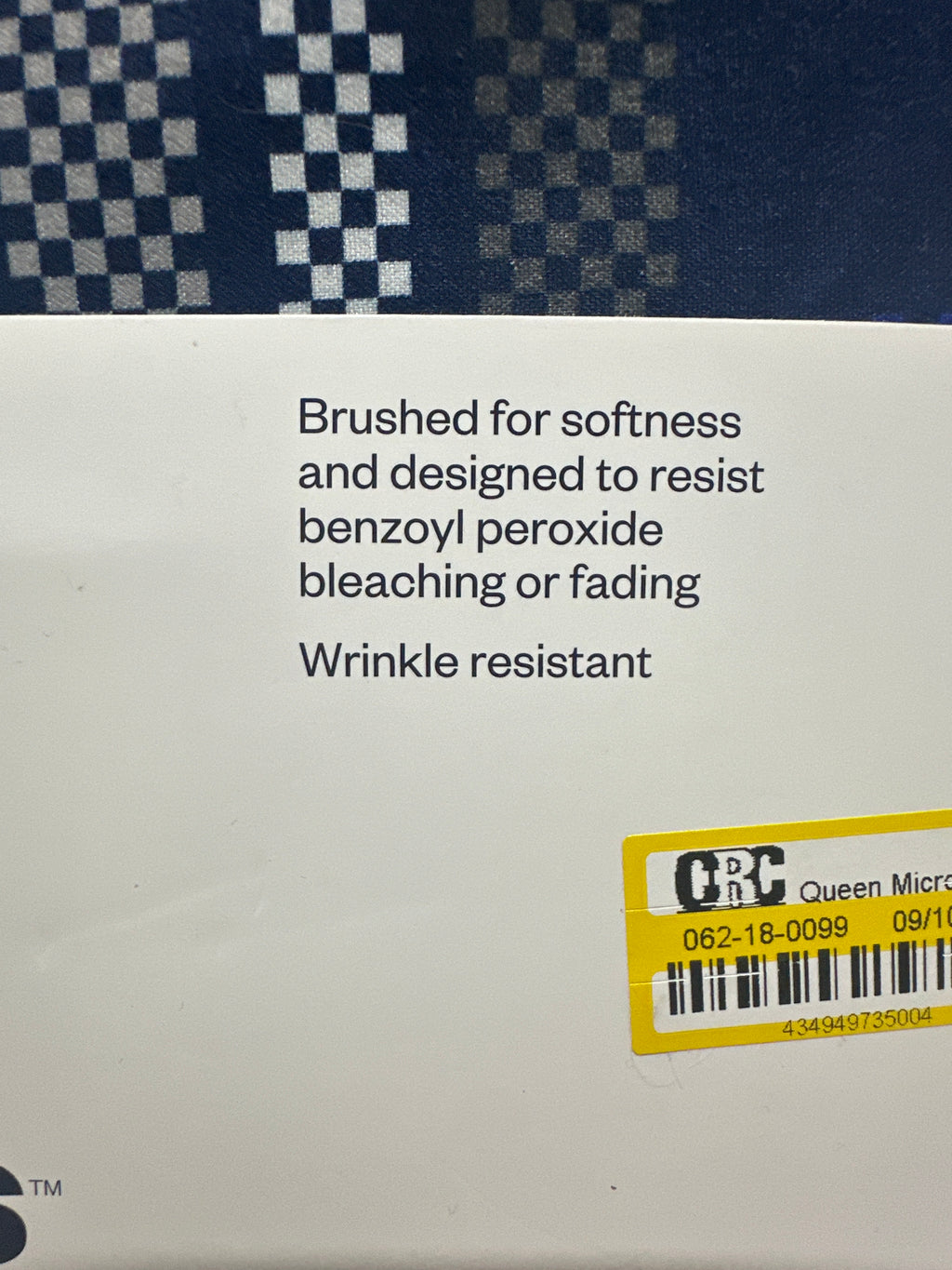 Room Essentials Microfiber Sheet Set Blue Plaid Wrinkle Resistant
