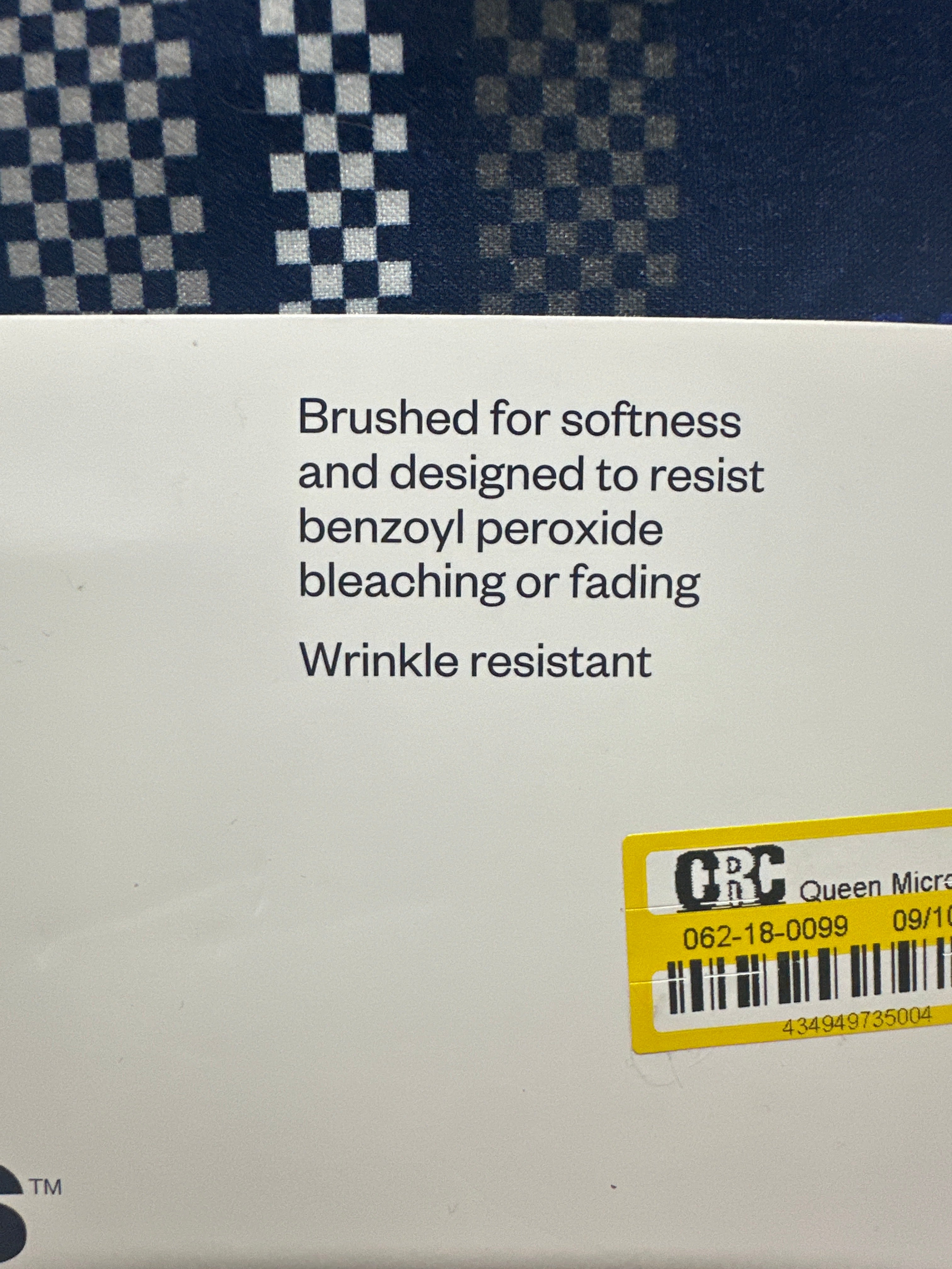 Room Essentials Microfiber Sheet Set Blue Plaid Wrinkle Resistant