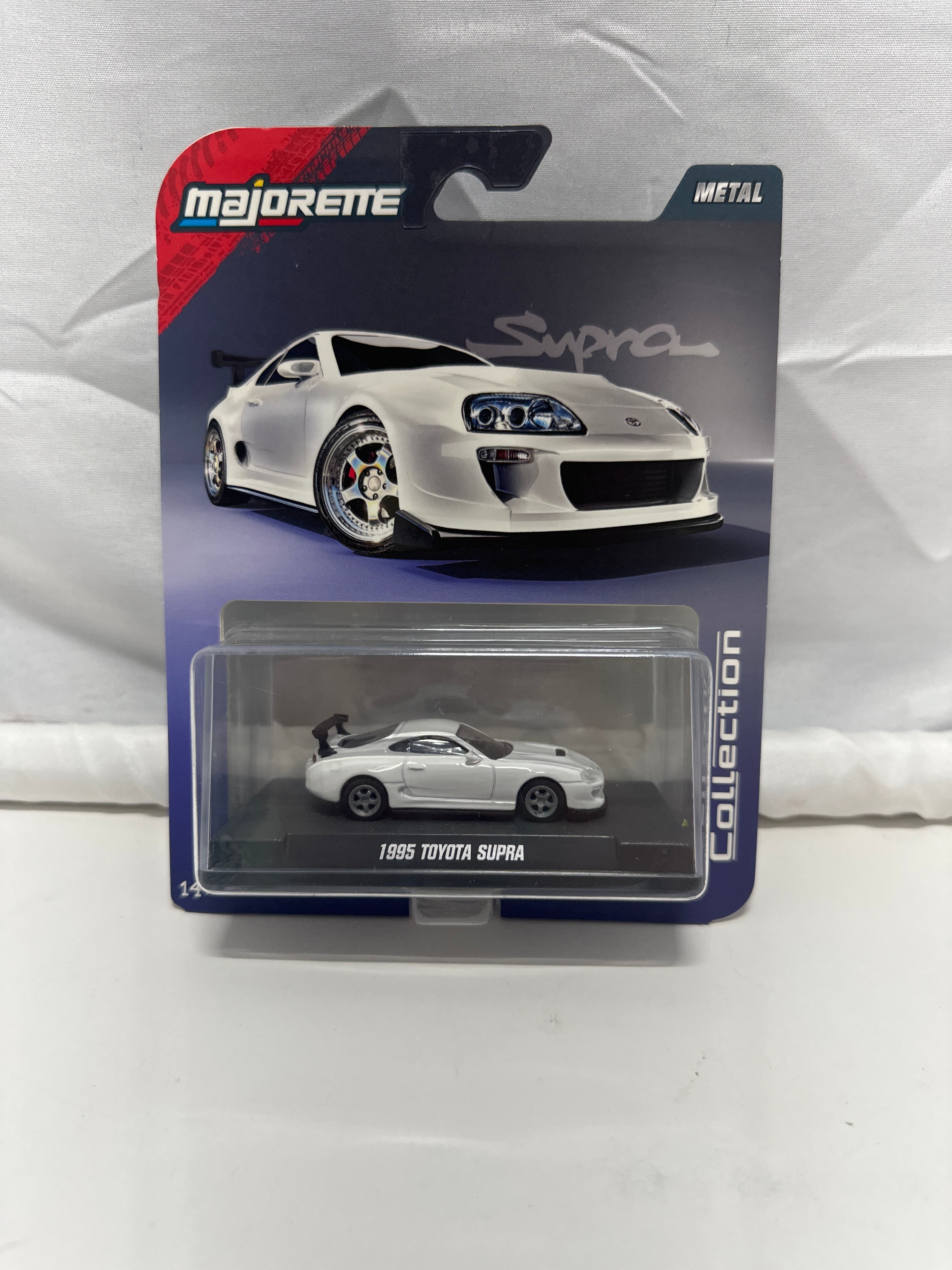 Majorette 1995 Toyota Supra White 1:64 Collector Series Diecast Car