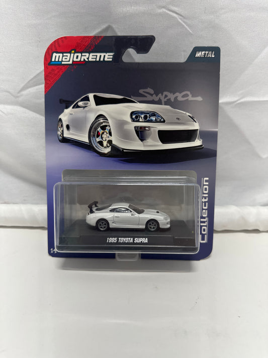 Majorette 1995 Toyota Supra White 1:64 Collector Series Diecast Car