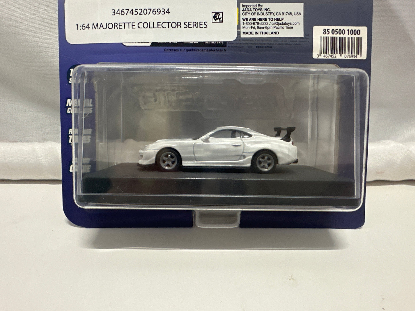 Majorette 1995 Toyota Supra White 1:64 Collector Series Diecast Car