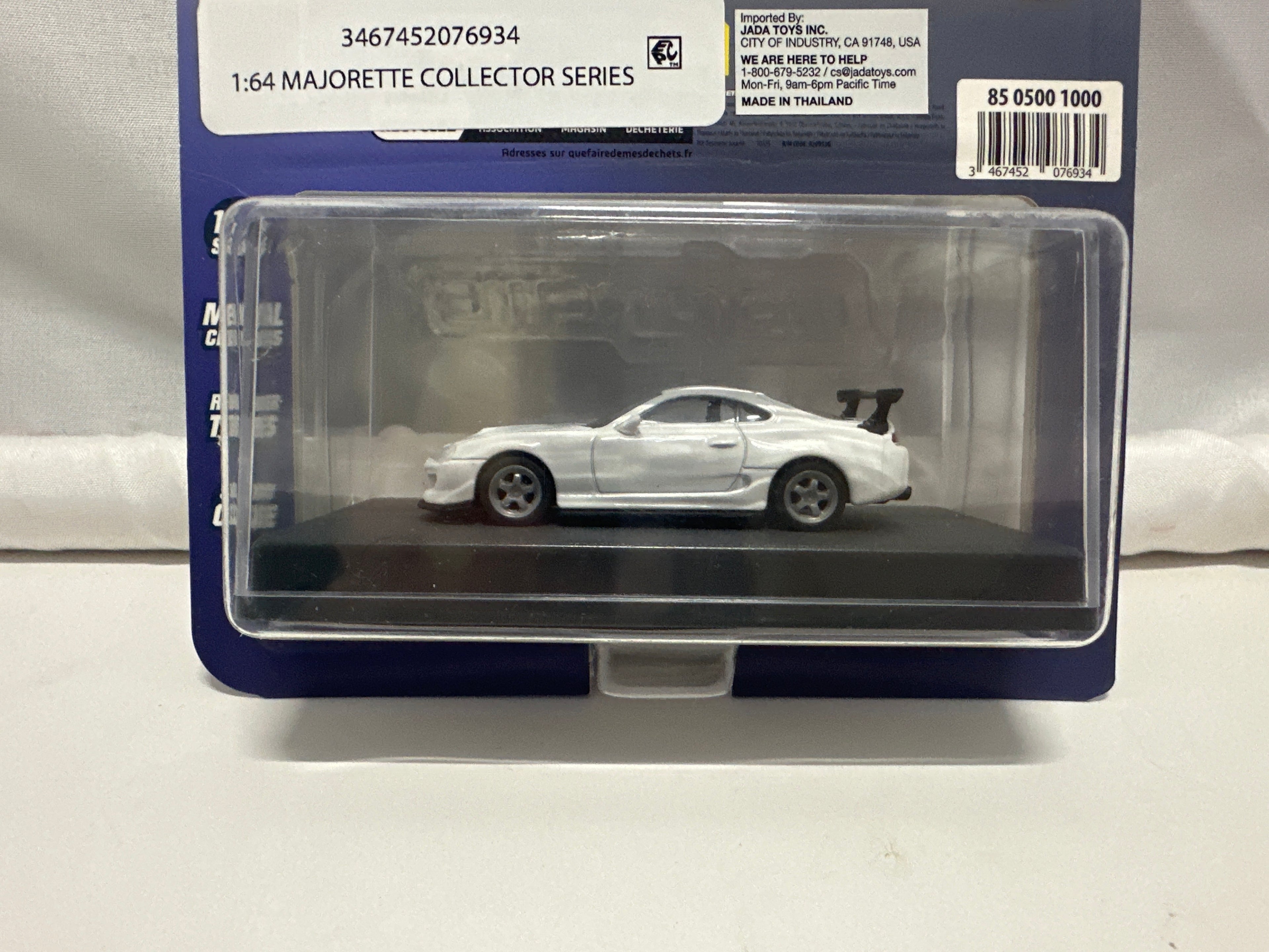 Majorette 1995 Toyota Supra White 1:64 Collector Series Diecast Car