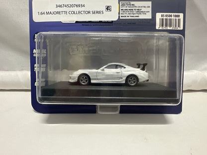 Majorette 1995 Toyota Supra White 1:64 Collector Series Diecast Car