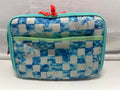 Cat & Jack Blue Shark Checkered Print Insulated Soft Shell Classic Lunch Bag