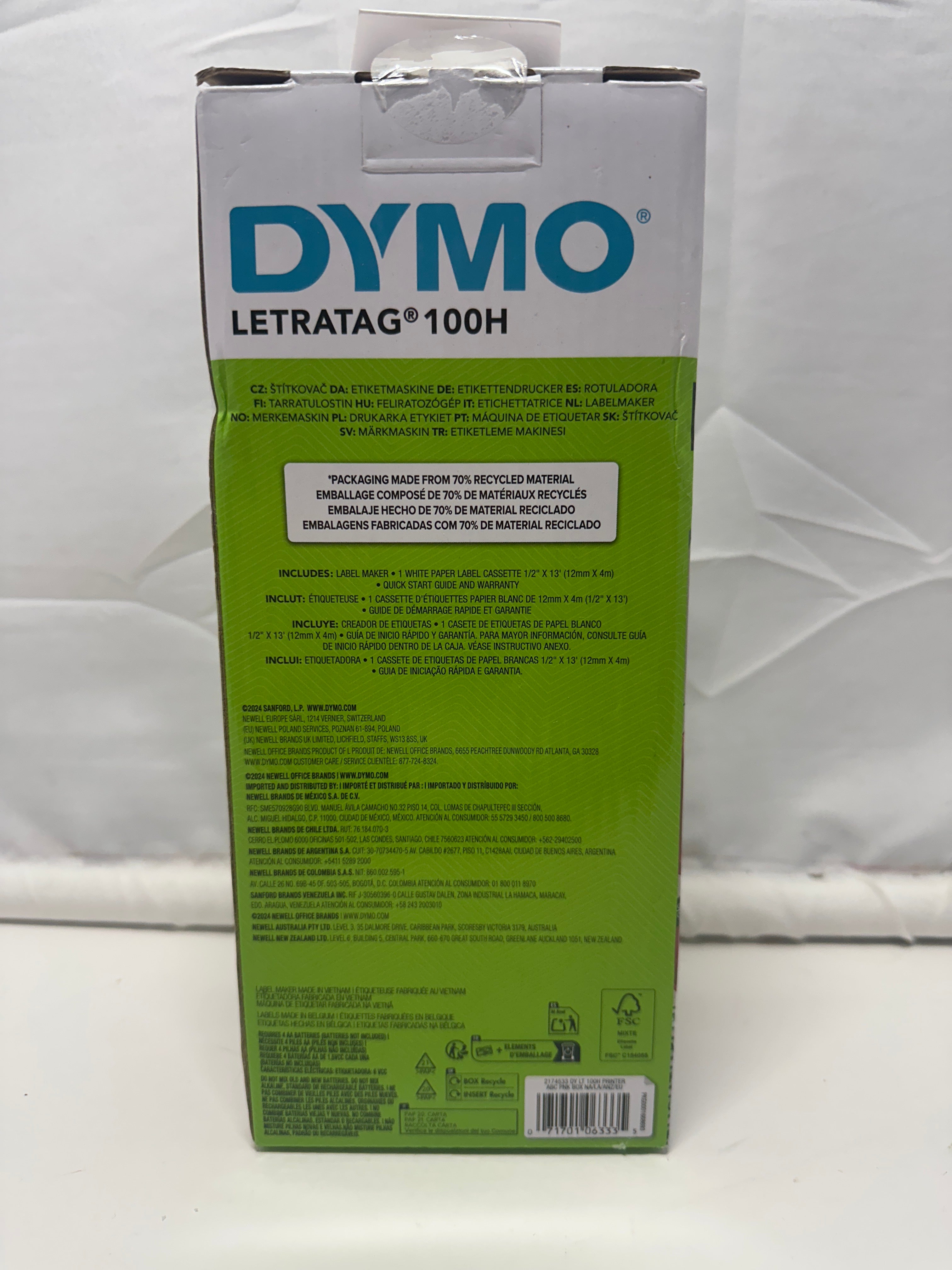 DYMO LetraTag 100H Label Maker Pink