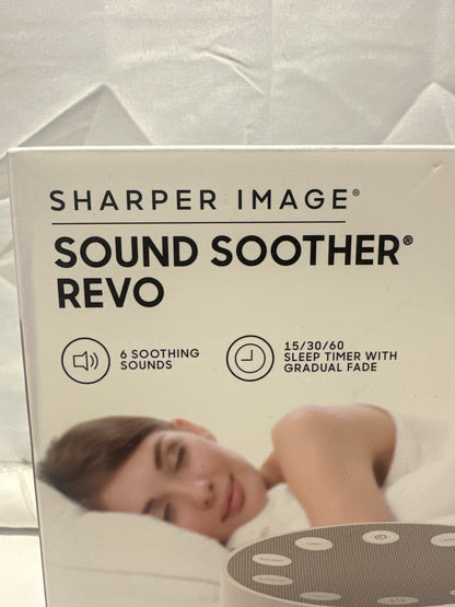 Sharper Image Sound Soother Revo White Noise Machine 6 Sounds Sleep Timer