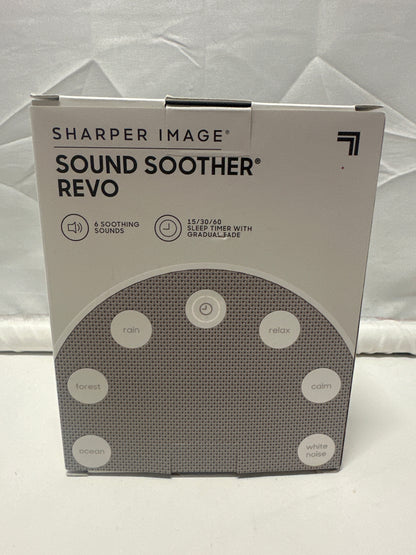 Sharper Image Sound Soother Revo White Noise Machine 6 Sounds Sleep Timer