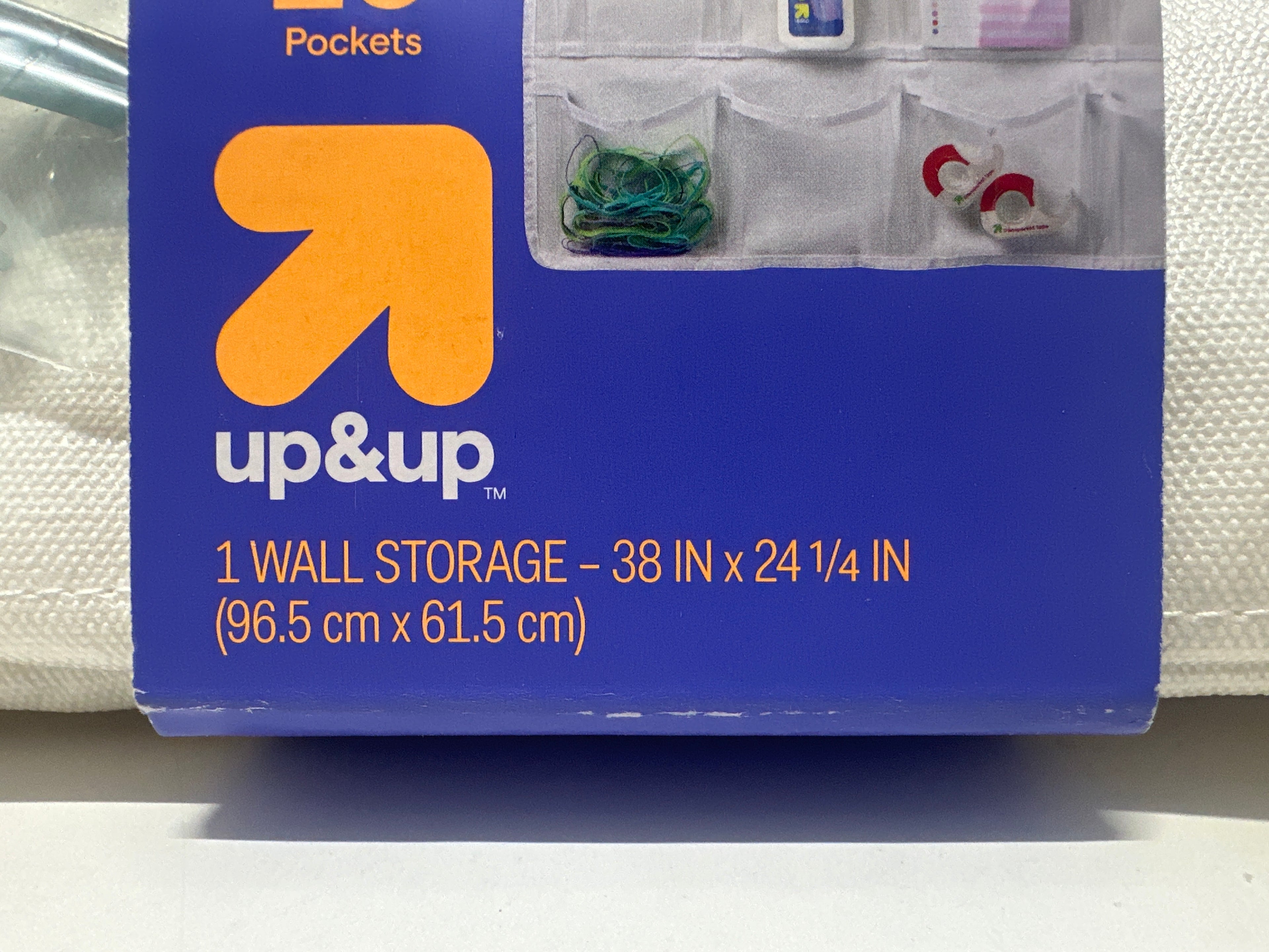 Up&Up Wall Storage Organizer 20 Pocket Hanging Wall Organizer With 4 Hooks