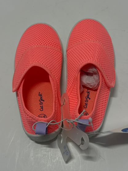 Cat & Jack Girls Pink Water Shoes Hook Loop Closure Size 9/10 Large