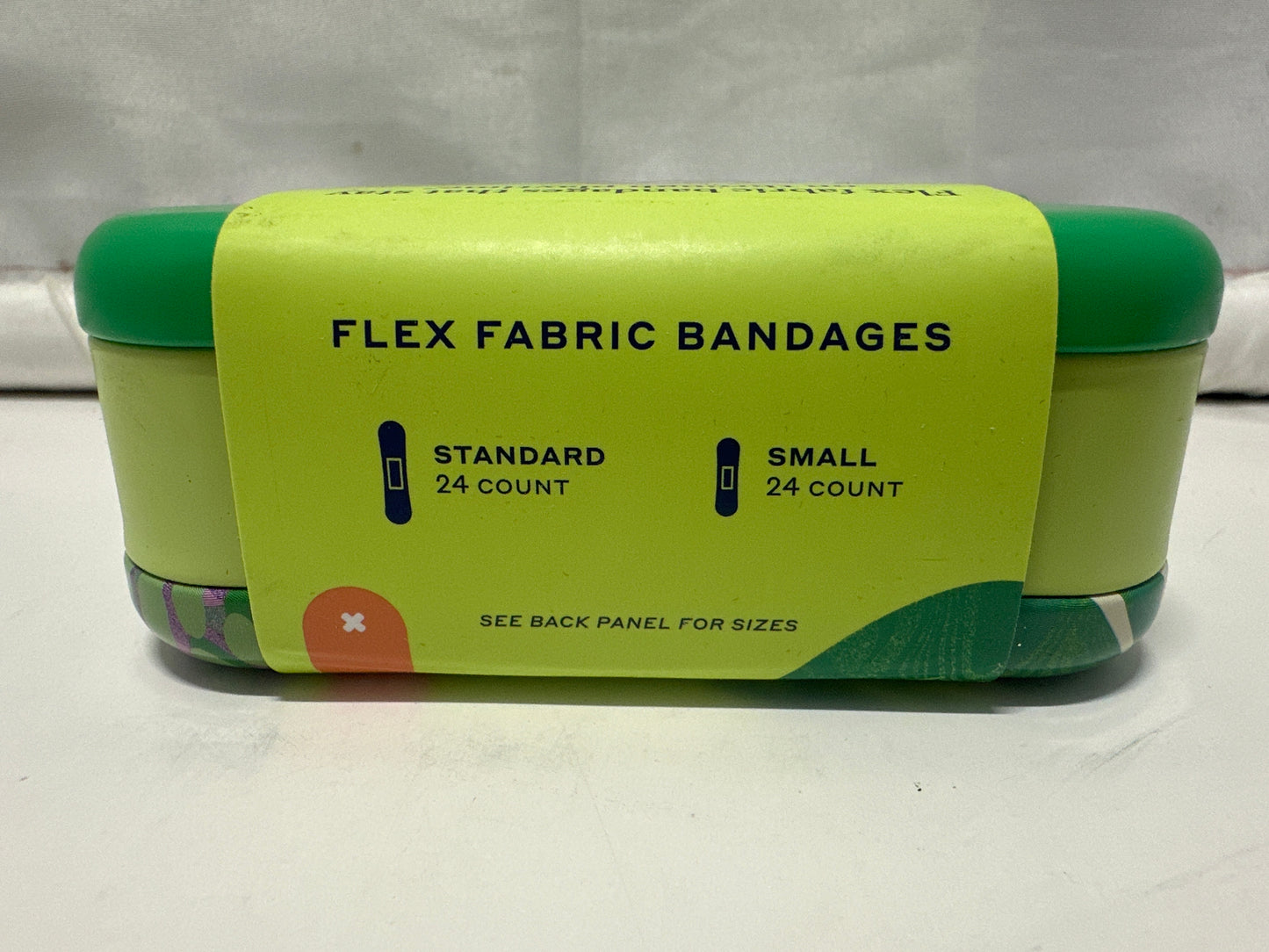 Welly Flex Fabric Bandages Assorted 48 Count First Aid Tin Kids Bandages