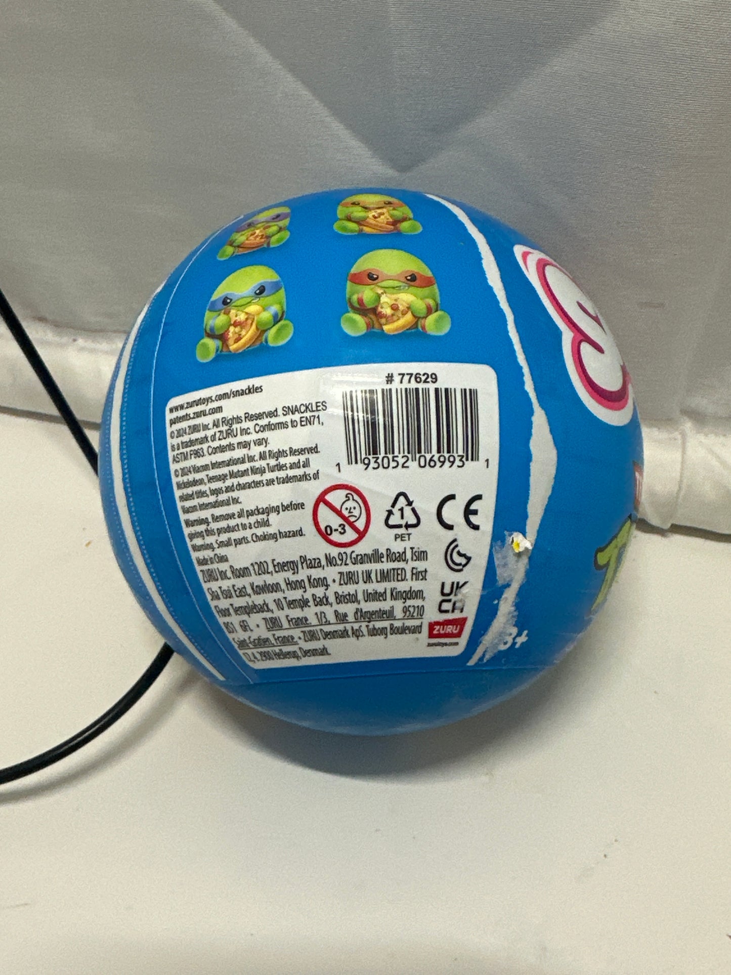ZURU Snackles Teenage Mutant Ninja Turtles Mystery Plush Surprise Ball