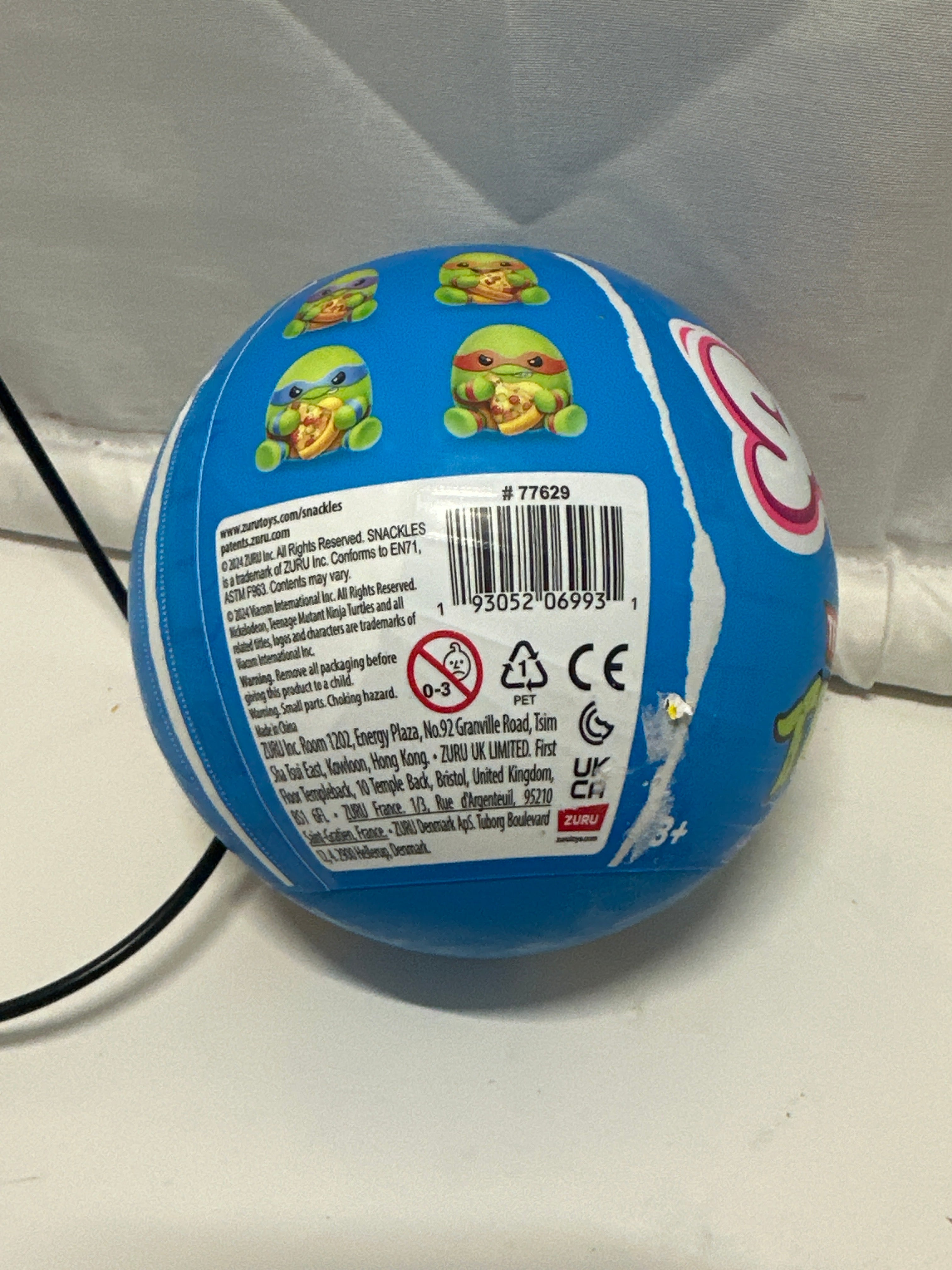 ZURU Snackles Teenage Mutant Ninja Turtles Mystery Plush Surprise Ball