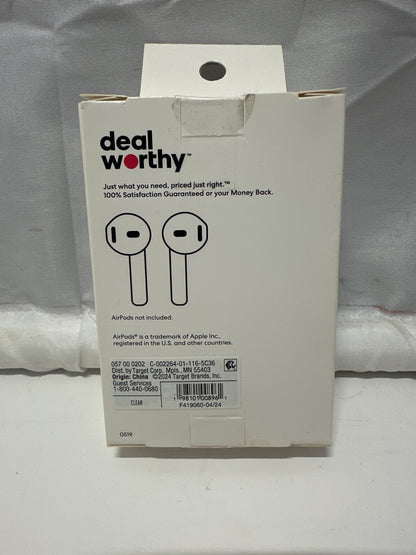 Dealworthy AirPods Case Cover (1st & 2nd Gen) Clear