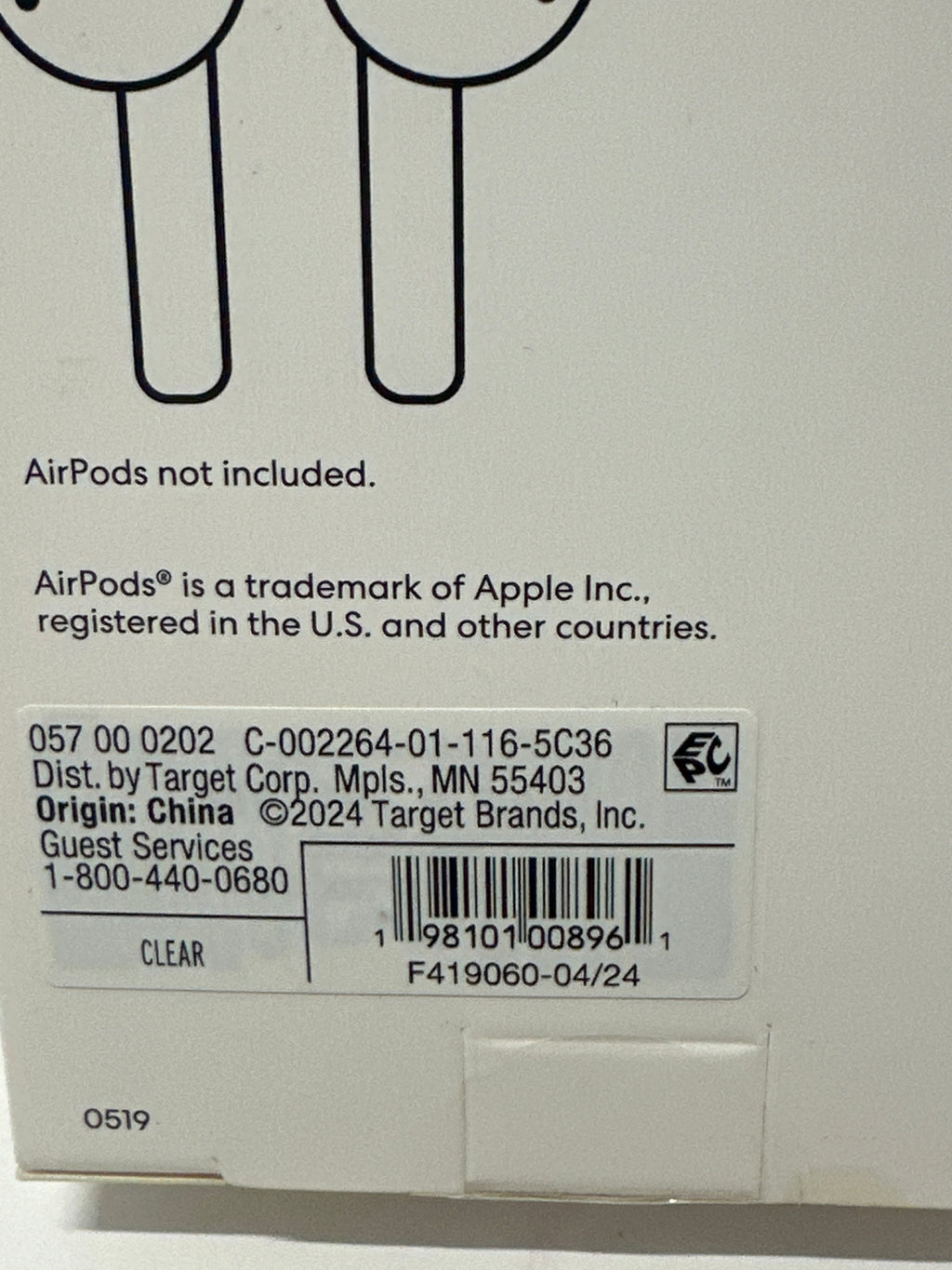 Dealworthy AirPods Case Cover (1st & 2nd Gen) Clear