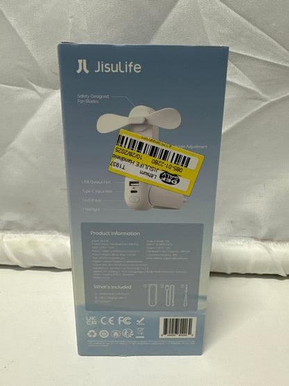 JisuLife Handheld Fan Life8 Plus Portable Rechargeable Fan Power Bank Flashlight