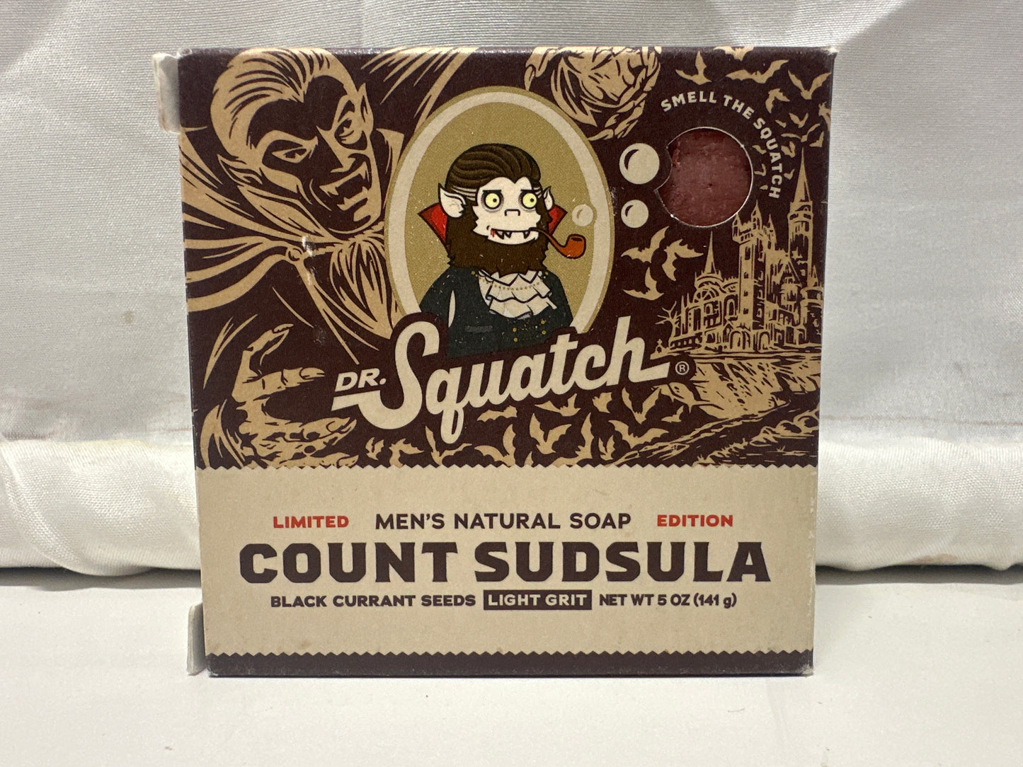 Dr. Squatch Count Sudsula Men's Natural Soap 5oz Limited Edition Light Grit