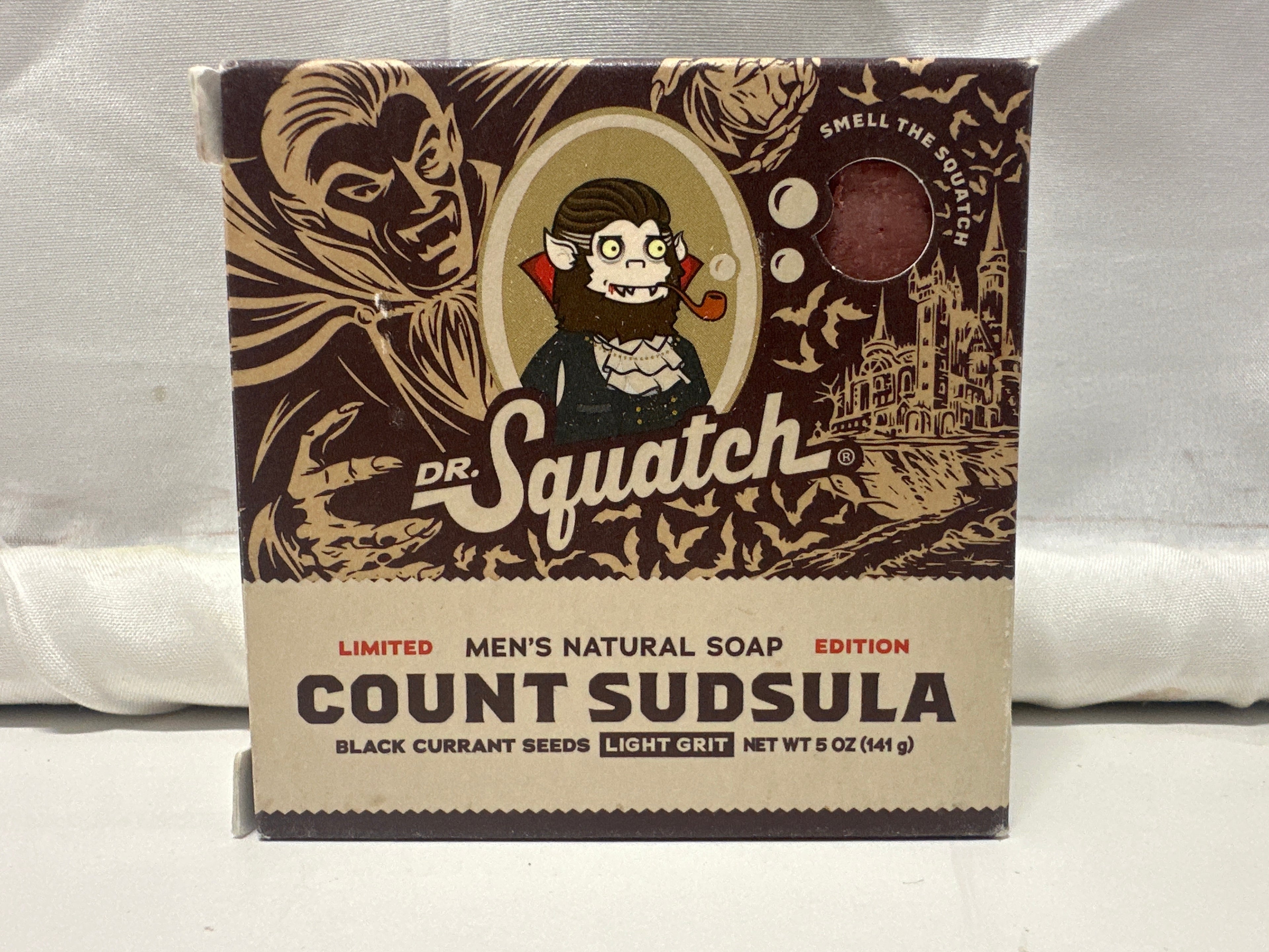 Dr. Squatch Count Sudsula Men's Natural Soap 5oz Limited Edition Light Grit