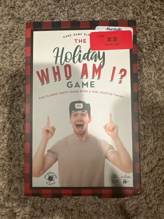 The Holiday Who Am I Game Christmas Family