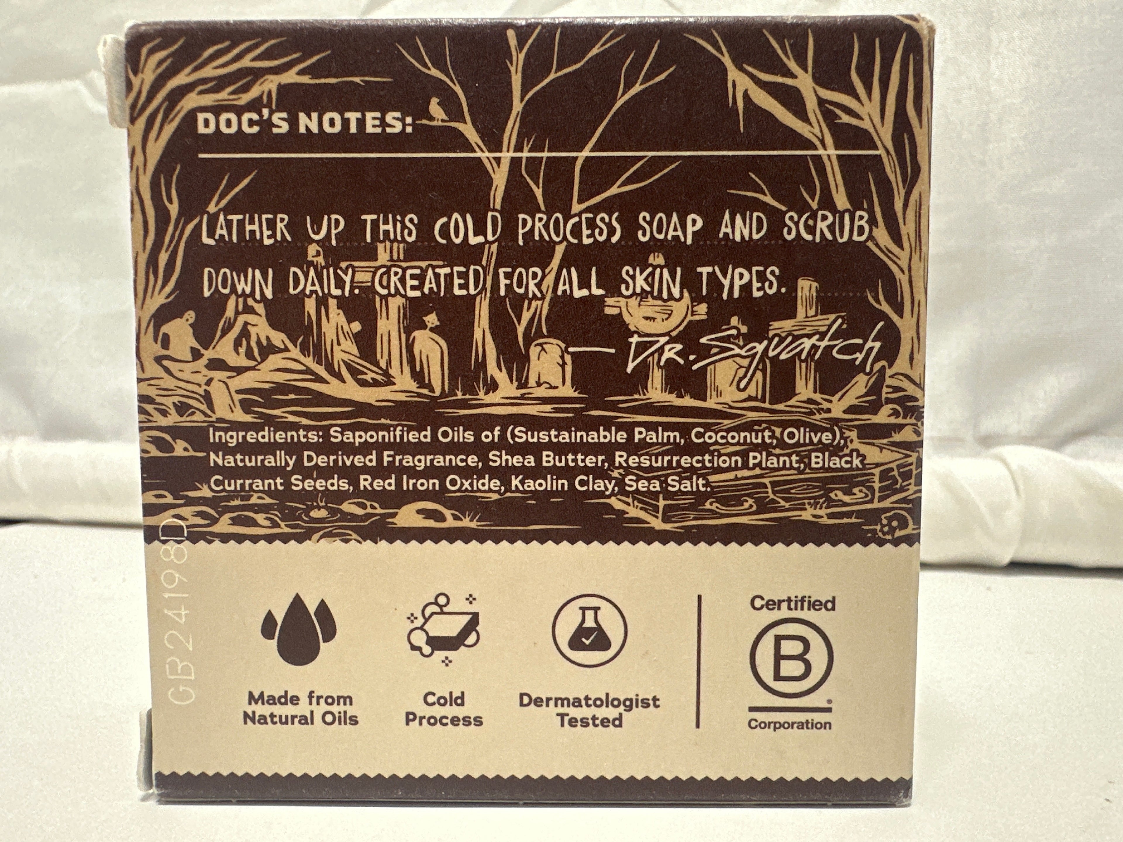 Dr. Squatch Count Sudsula Men's Natural Soap 5oz Limited Edition Light Grit