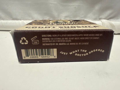 Dr. Squatch Count Sudsula Men's Natural Soap 5oz Limited Edition Light Grit