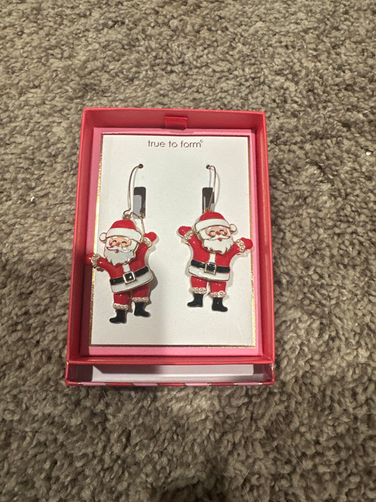 | True to Form | Viral Dancing Santa Dangle Earrings
