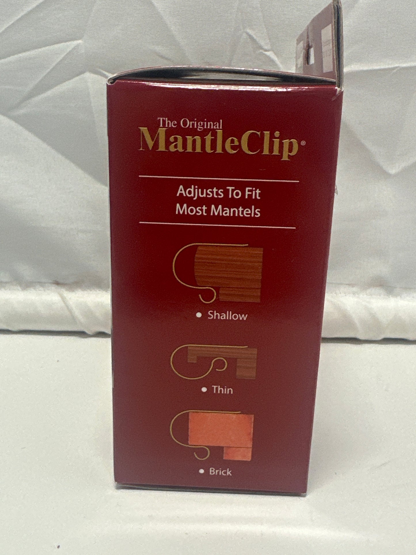 Original MantleClip Matte Black Stocking Holders 4 Pack Christmas Mantel