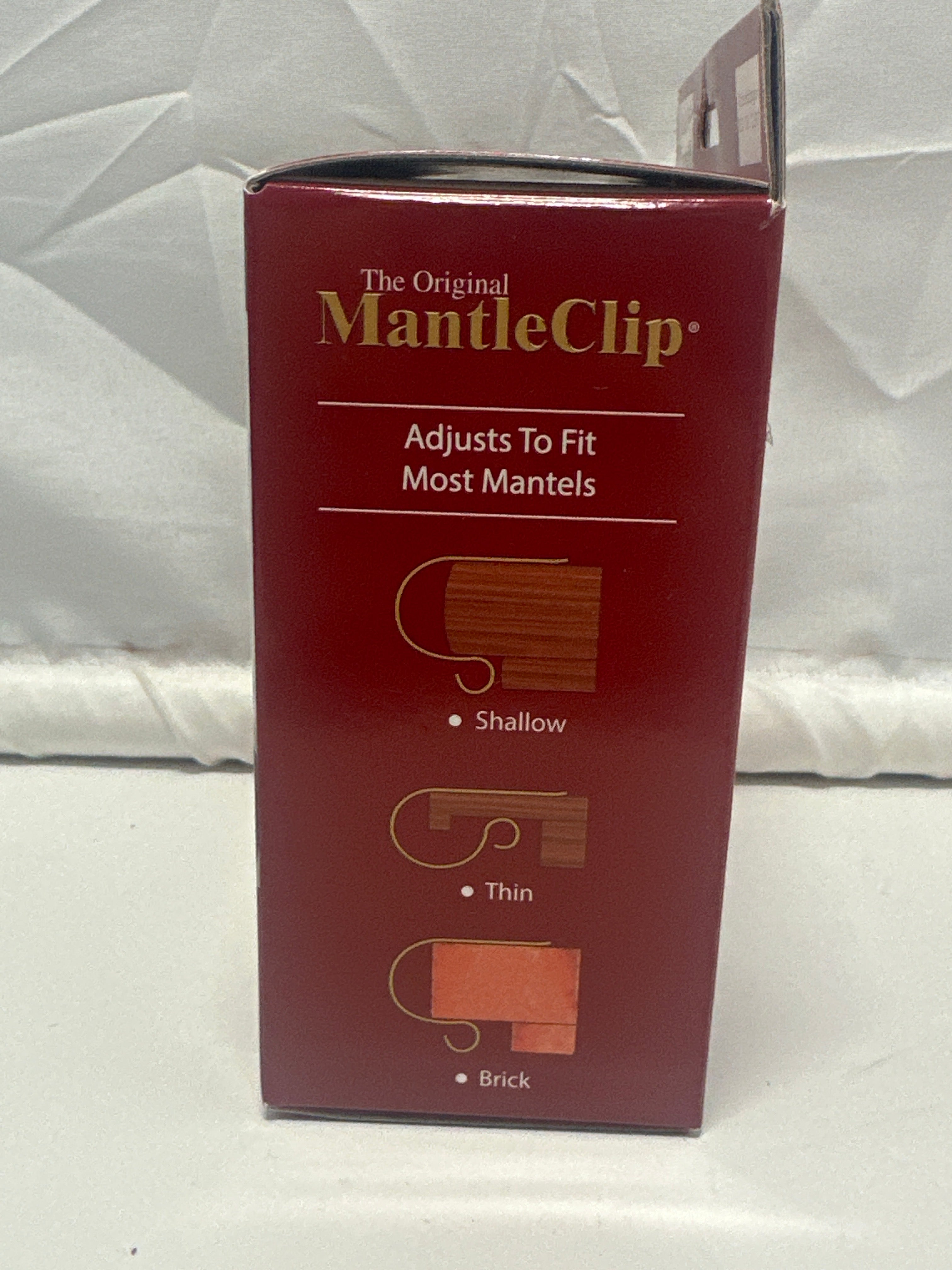 Original MantleClip Matte Black Stocking Holders 4 Pack Christmas Mantel