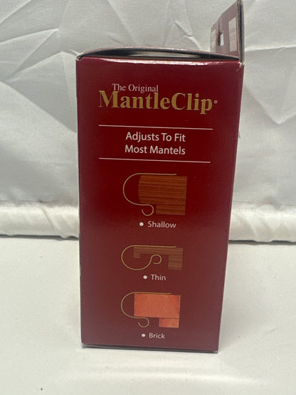 Original MantleClip Matte Black Stocking Holders 4 Pack Christmas Mantel