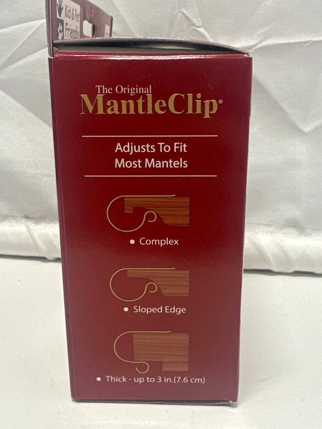 Original MantleClip Matte Black Stocking Holders 4 Pack Christmas Mantel