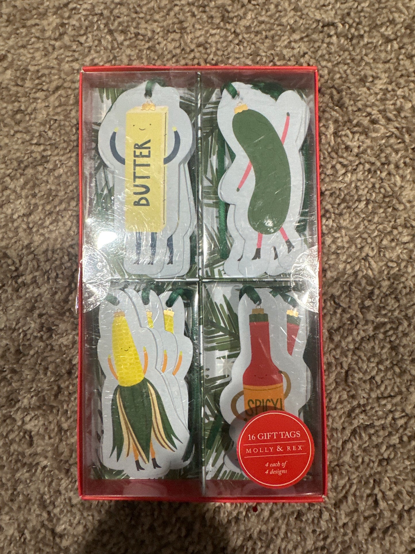 Food gift tags