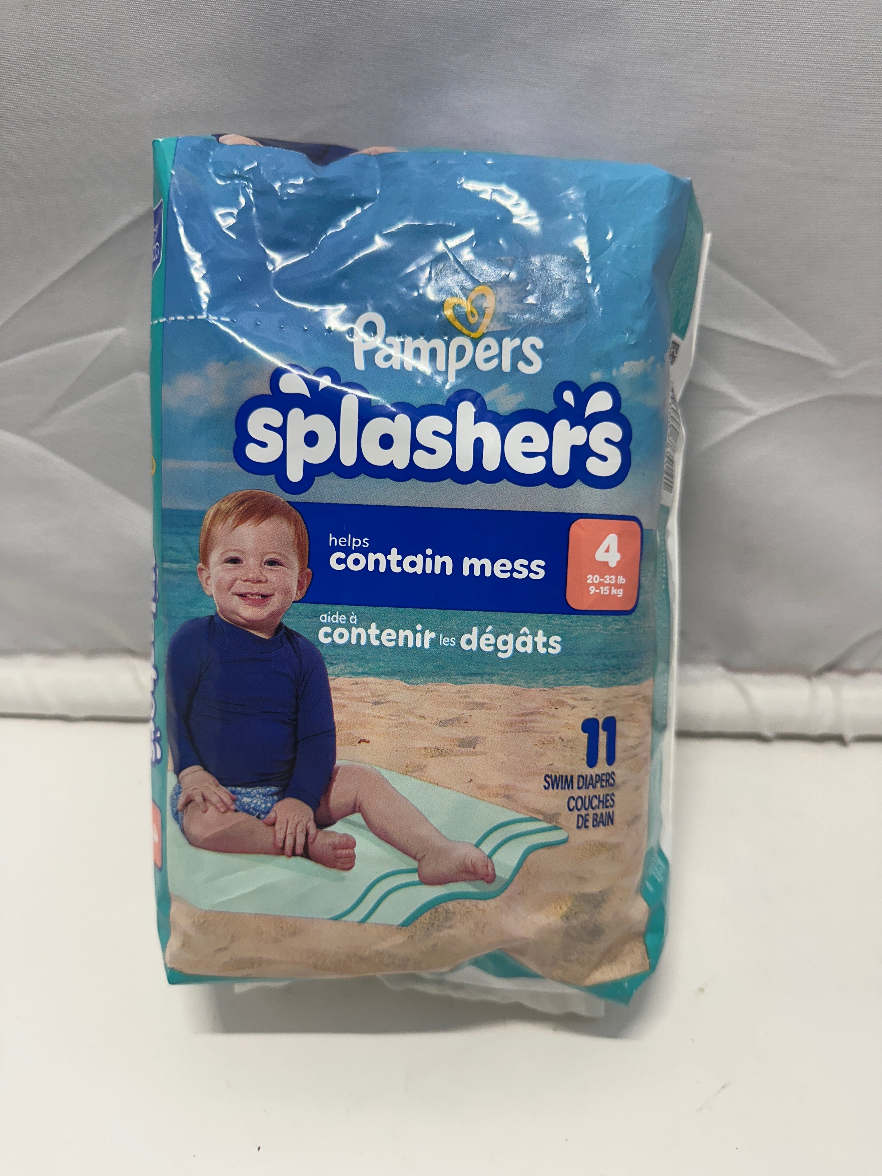 Pampers Splashers Swim Diapers Size 4 20-33 lb 11 Count